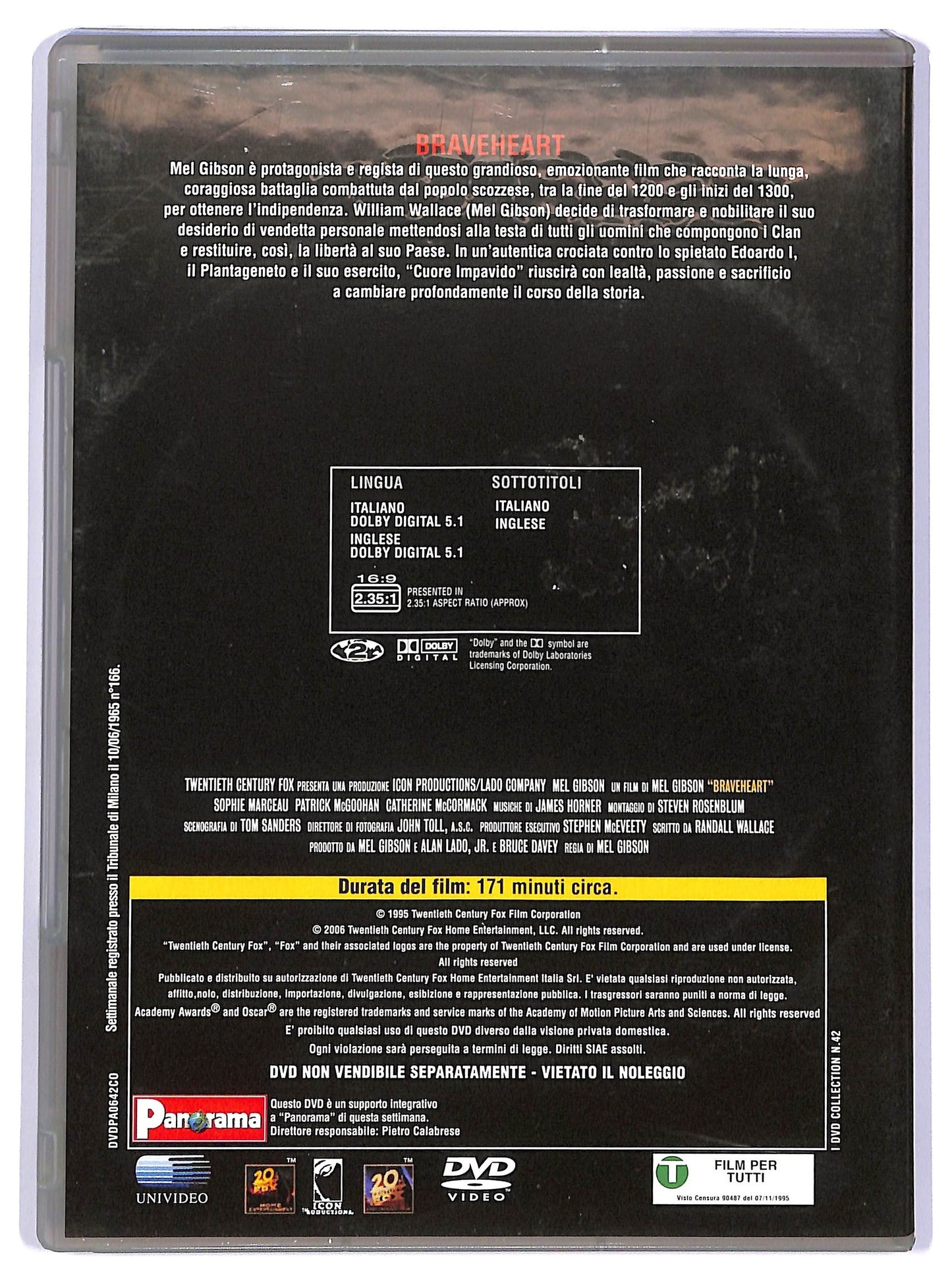 EBOND Braveheart EDITORIALE DVD D736913