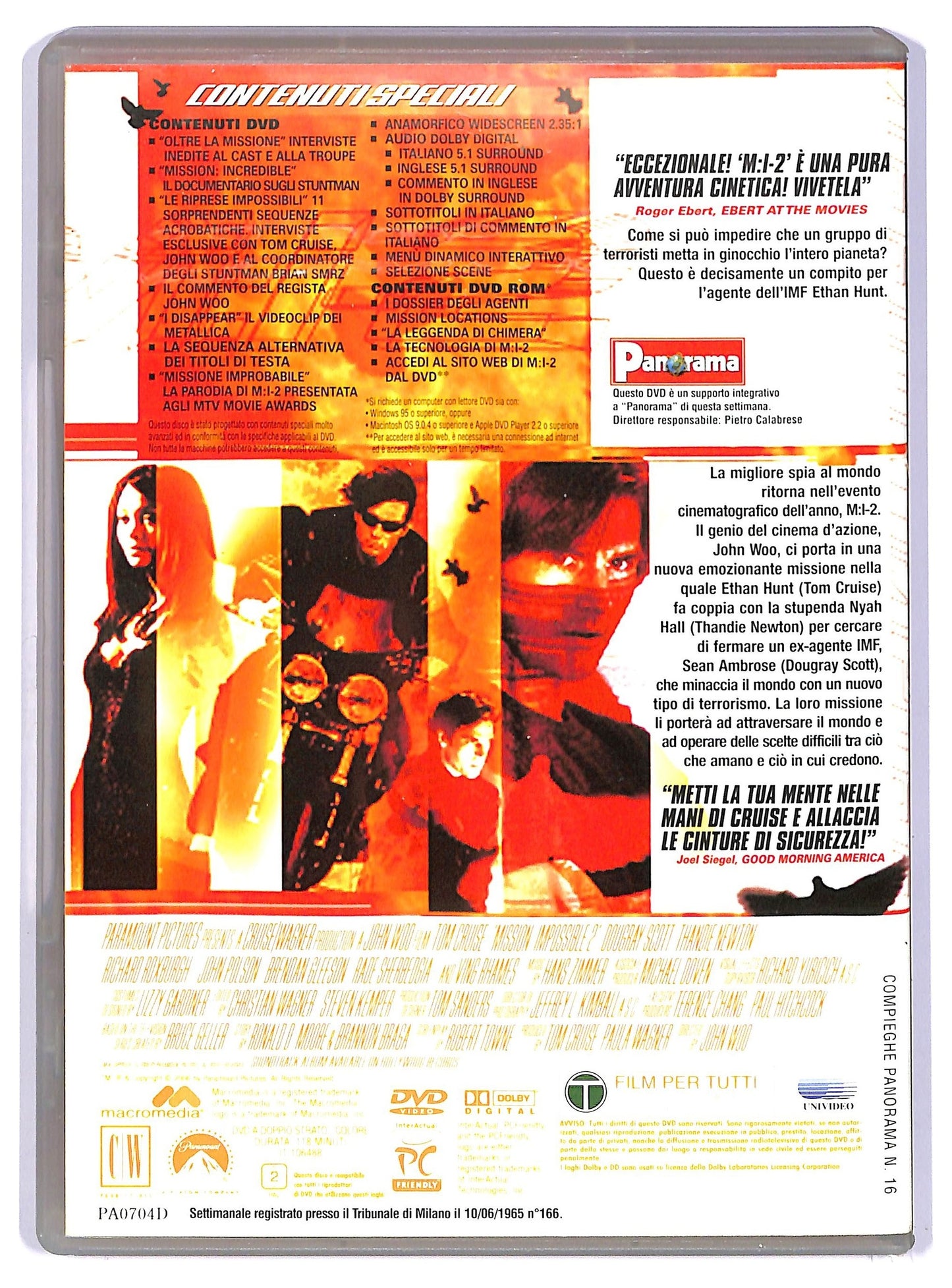 EBOND Mission: Impossible 2 EDITORIALE DVD D736936