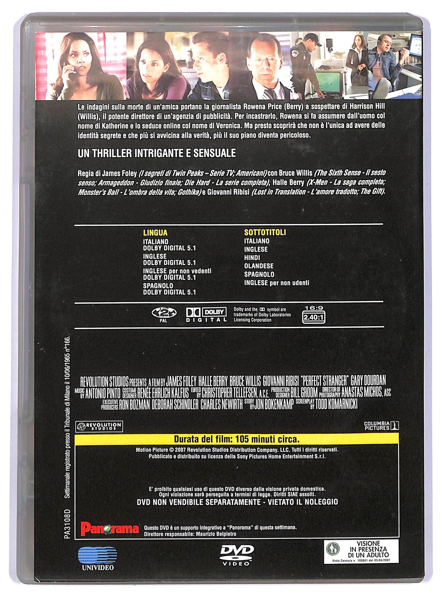 EBOND Perfect Stranger EDITORIALE DVD D736941