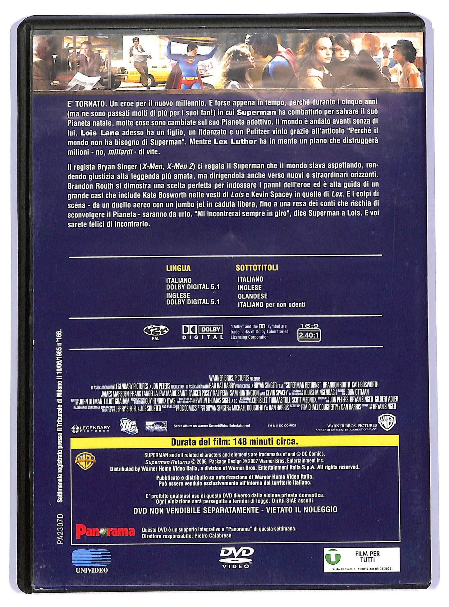 EBOND Superman Returns EDITORIALE DVD D737007