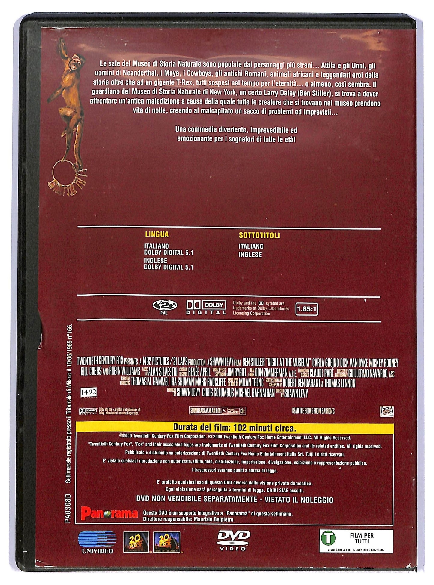 EBOND Una notte al museo EDITORIALE DVD D737018