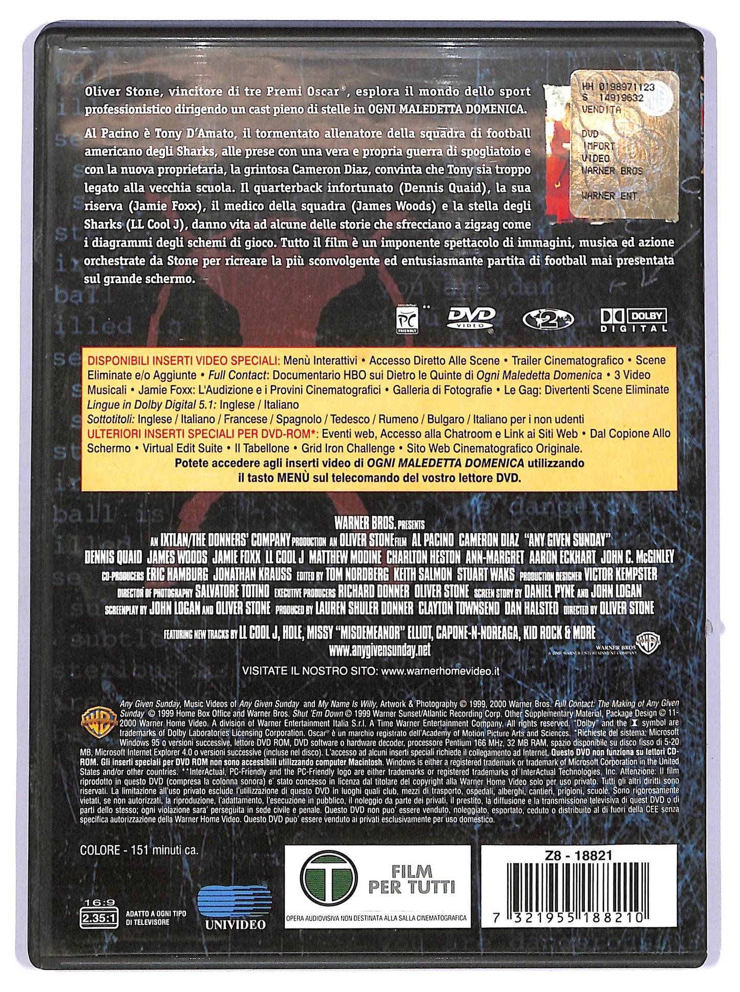EBOND ogni maledetta domenica DVD D737121
