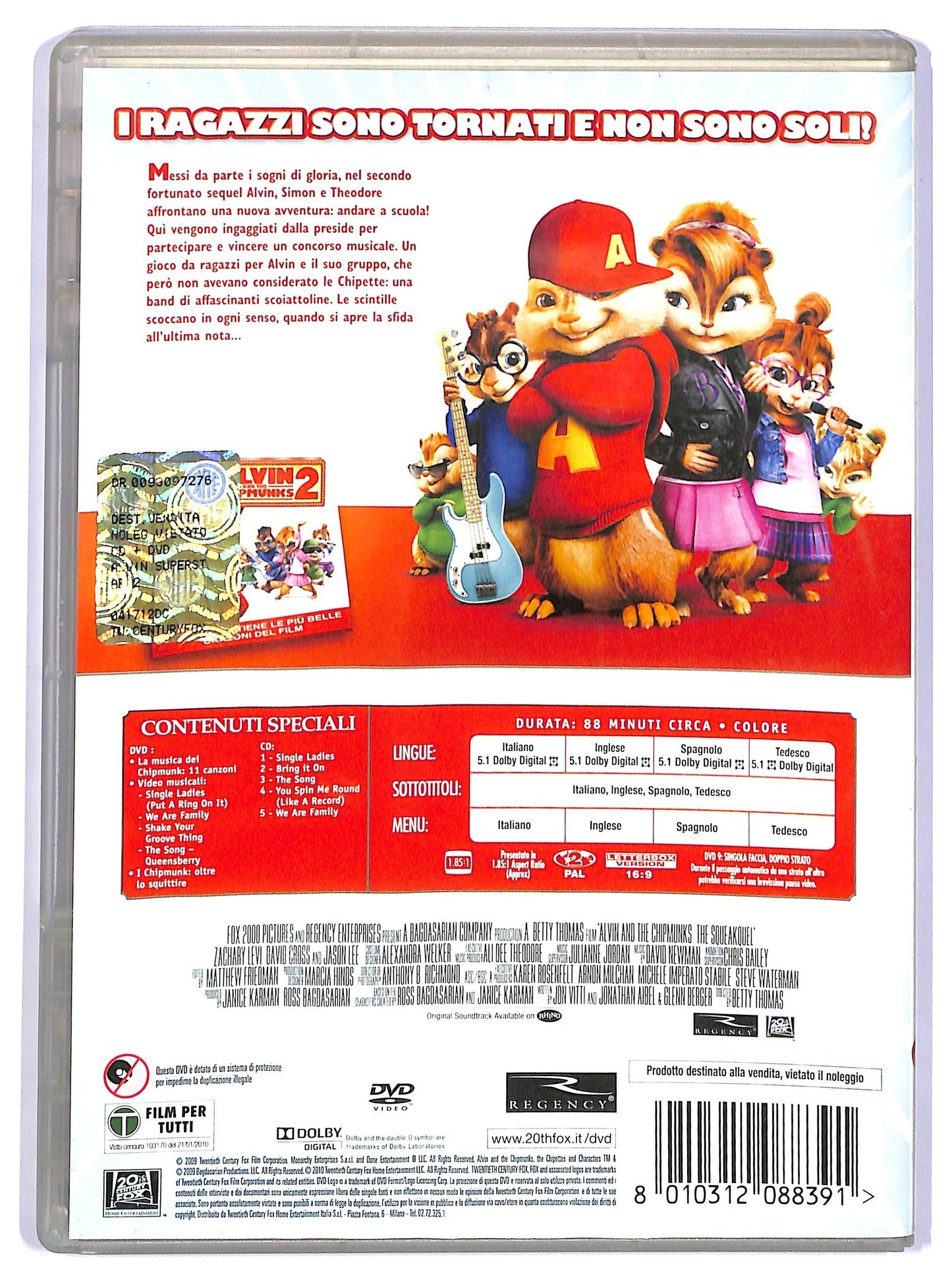 EBOND Alvin superstar 2 EDIZIONE SPECIALE DVD D737161