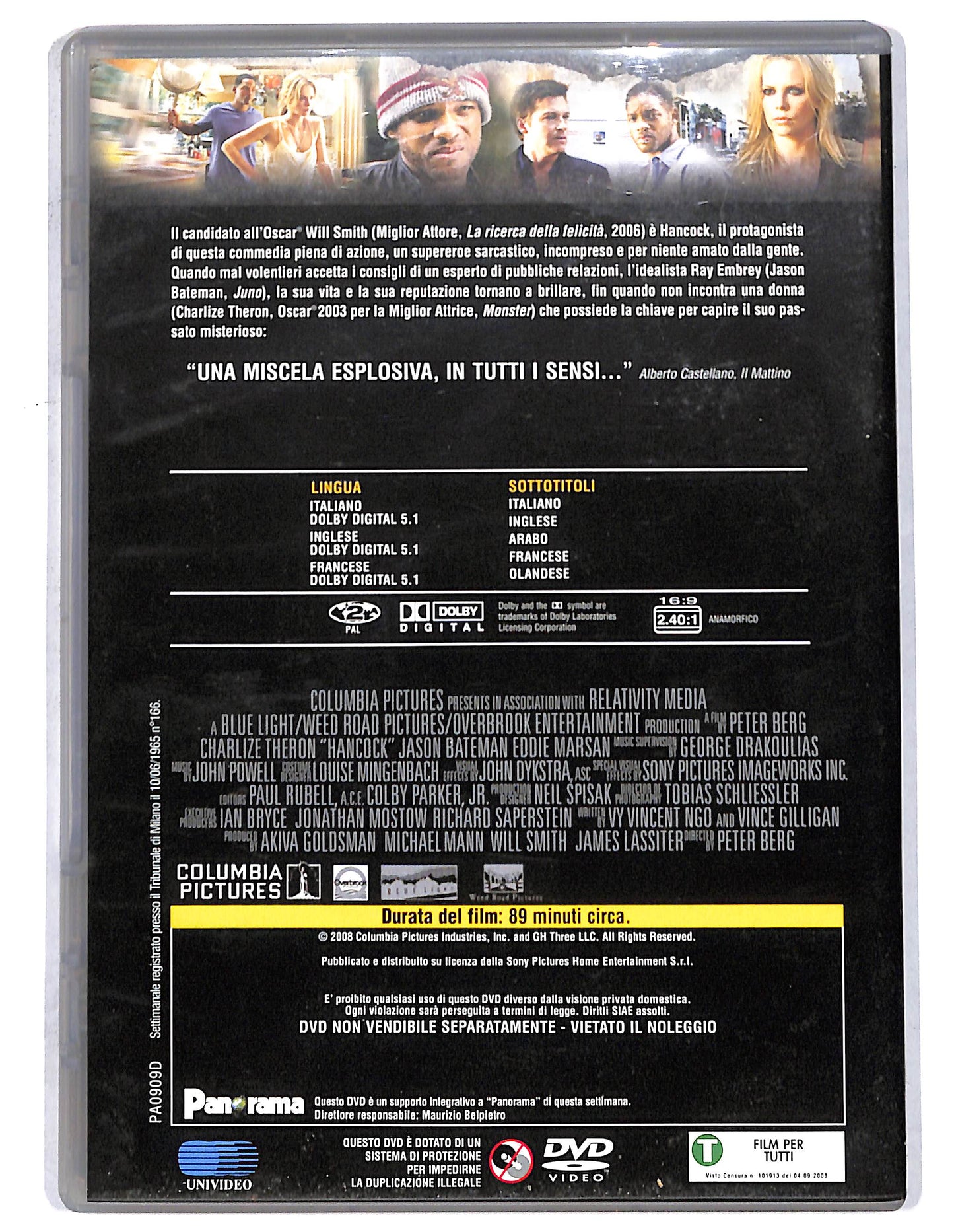 EBOND Hancock DVD Editoriale EDITORIALE D737259