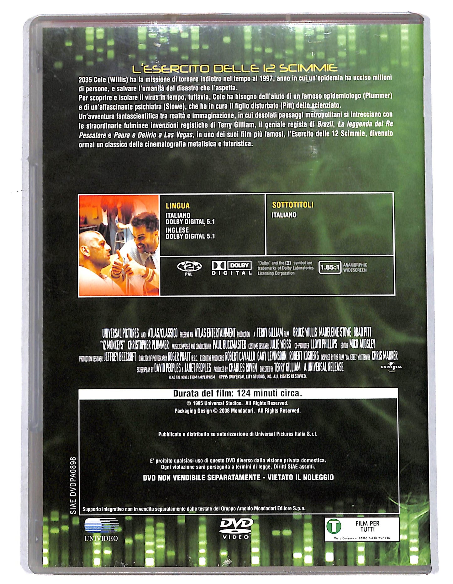 EBOND L'esercito delle 12 scimmie DVD EDITORIALE D737265