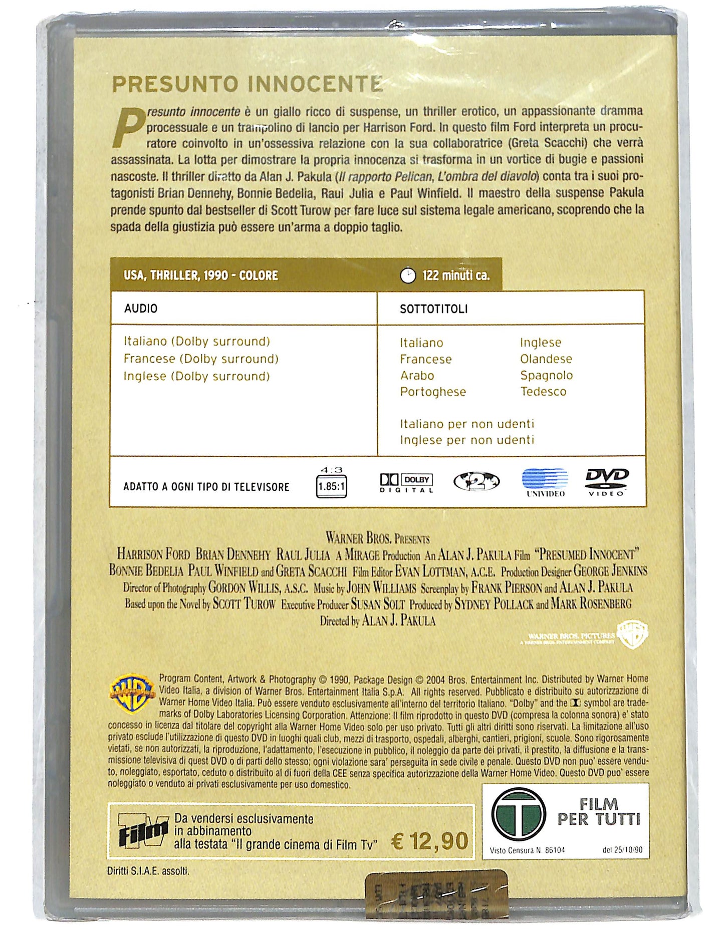 EBOND Presunto innocente EDITORIALE DVD D737502
