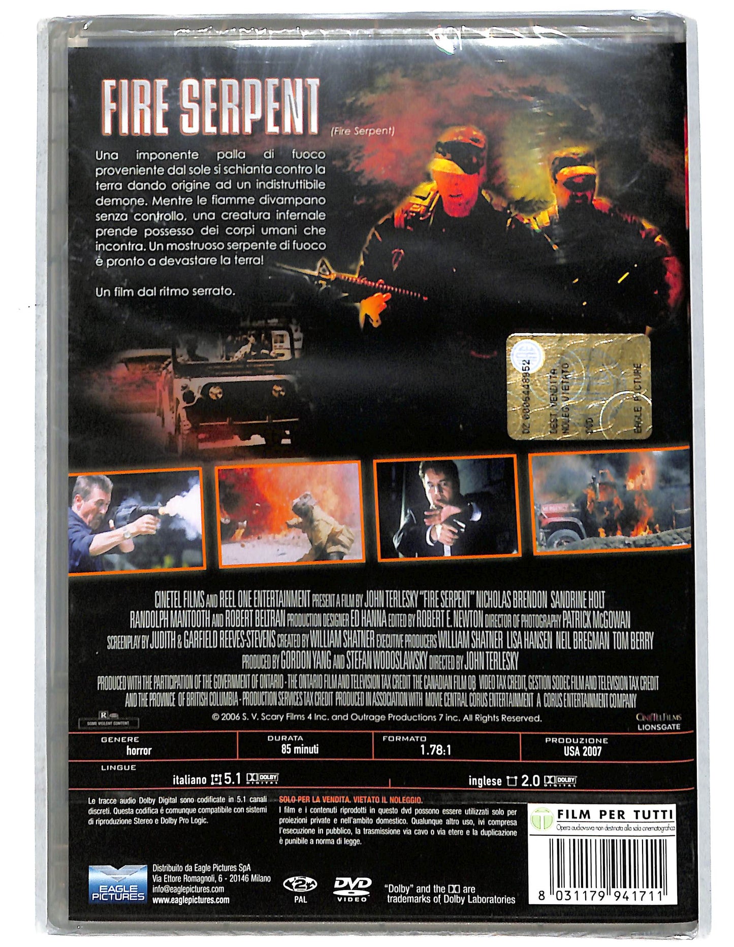 EBOND Fire serpent DVD D737513