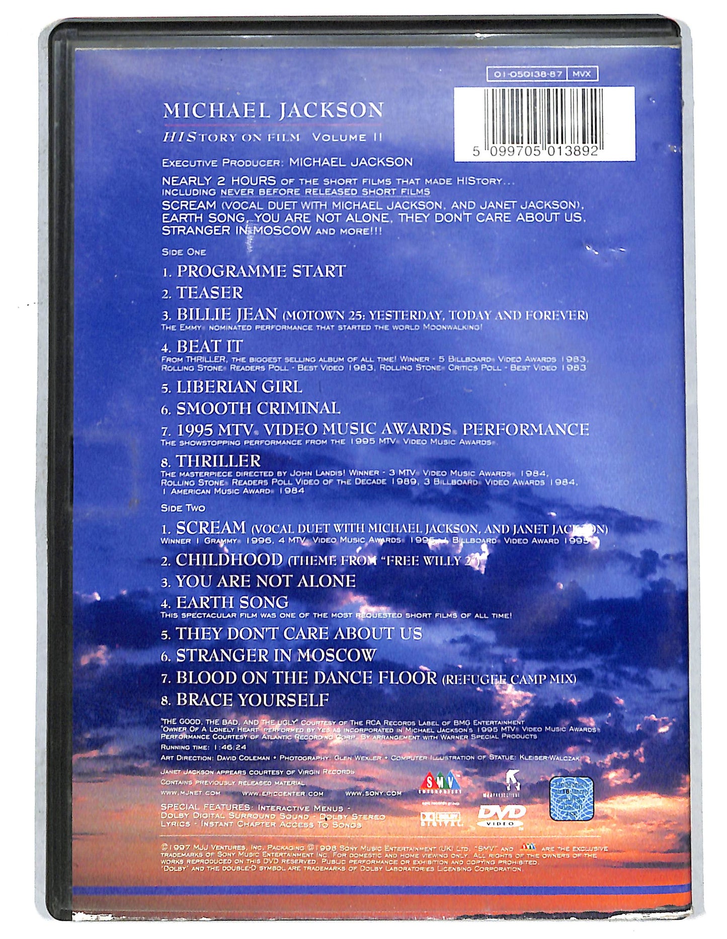 EBOND Michael Jackson – HIStory On Film Volume II DVD D737625