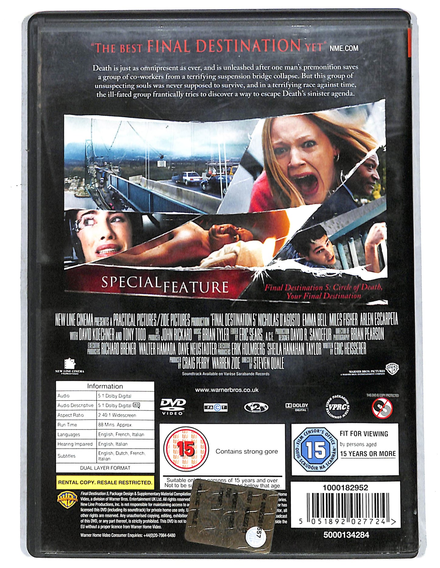 EBOND Final Destination 5 - Edizione UK DVD D737715