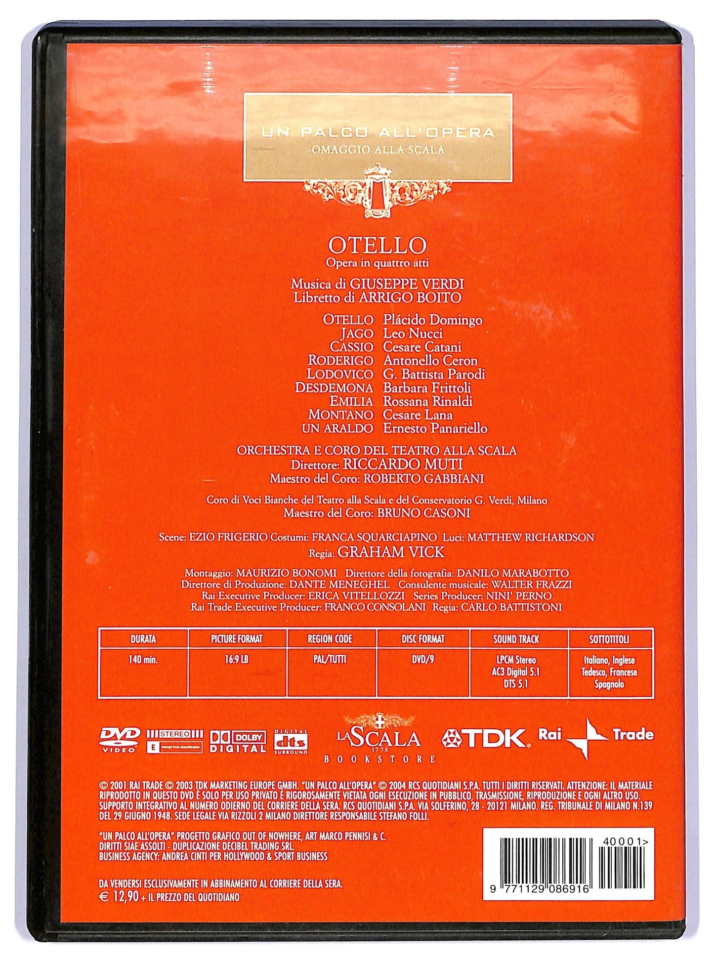 EBOND Un parco all'opera Vol.1 - Otello - Giuseppe Verdi EDITORIALE DVD D737927