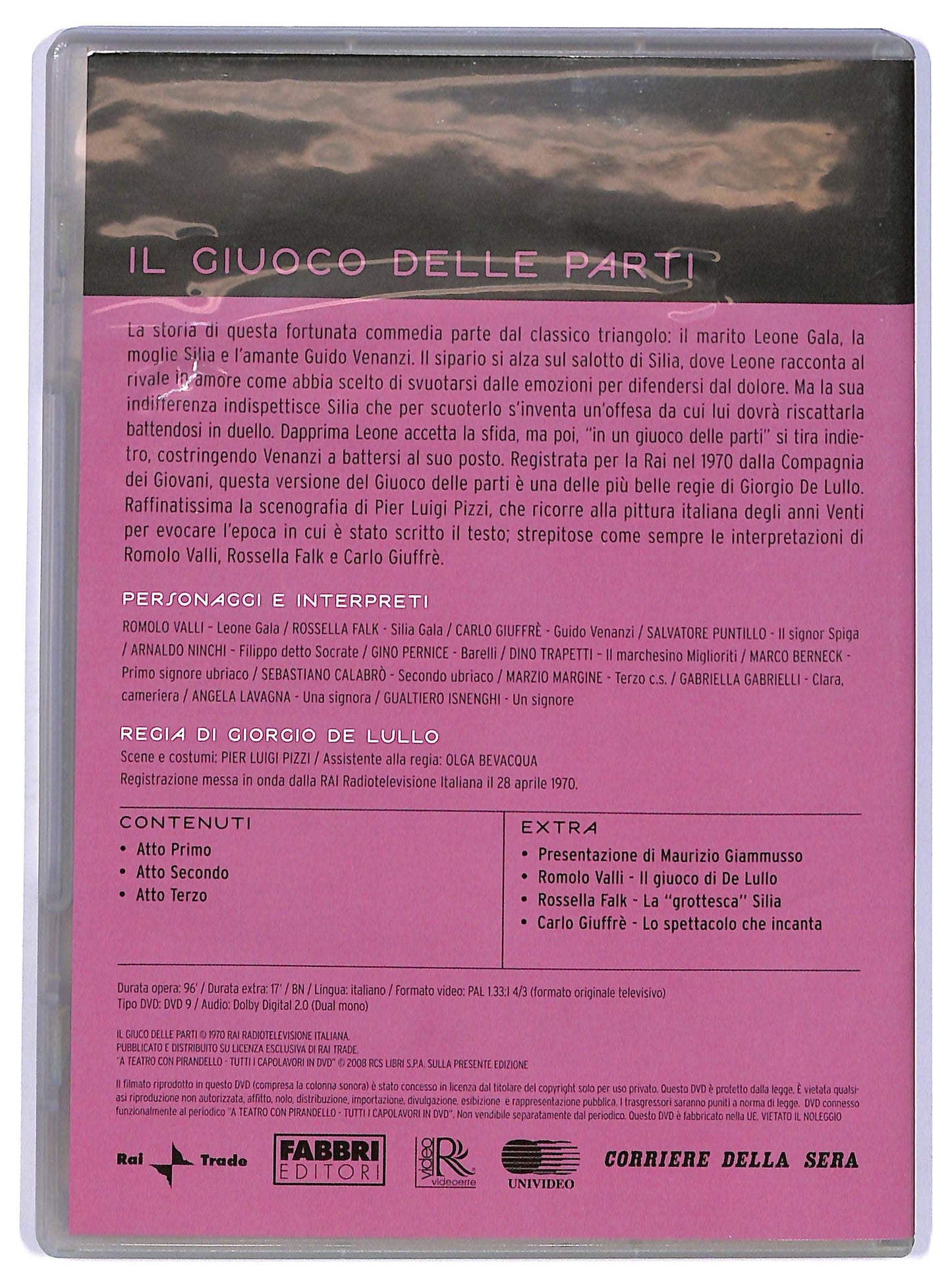 EBOND Il Giuoco Delle Parti - A Tatro Con Pirandello DVD Editoriale D737946