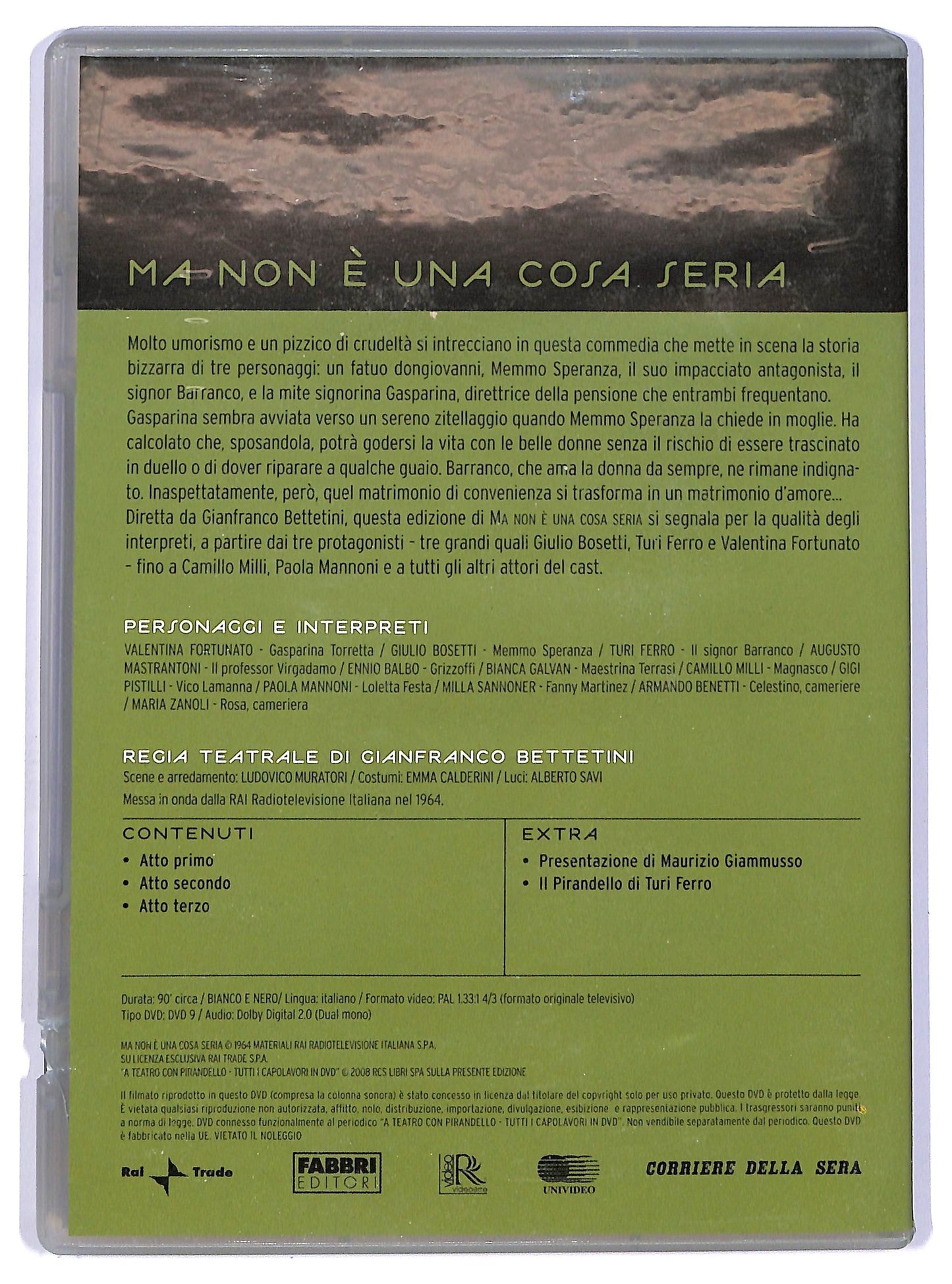 EBOND Teatro con Piran.. N°10 - Ma non e una cosa seria EDITORIALE DVD D737952