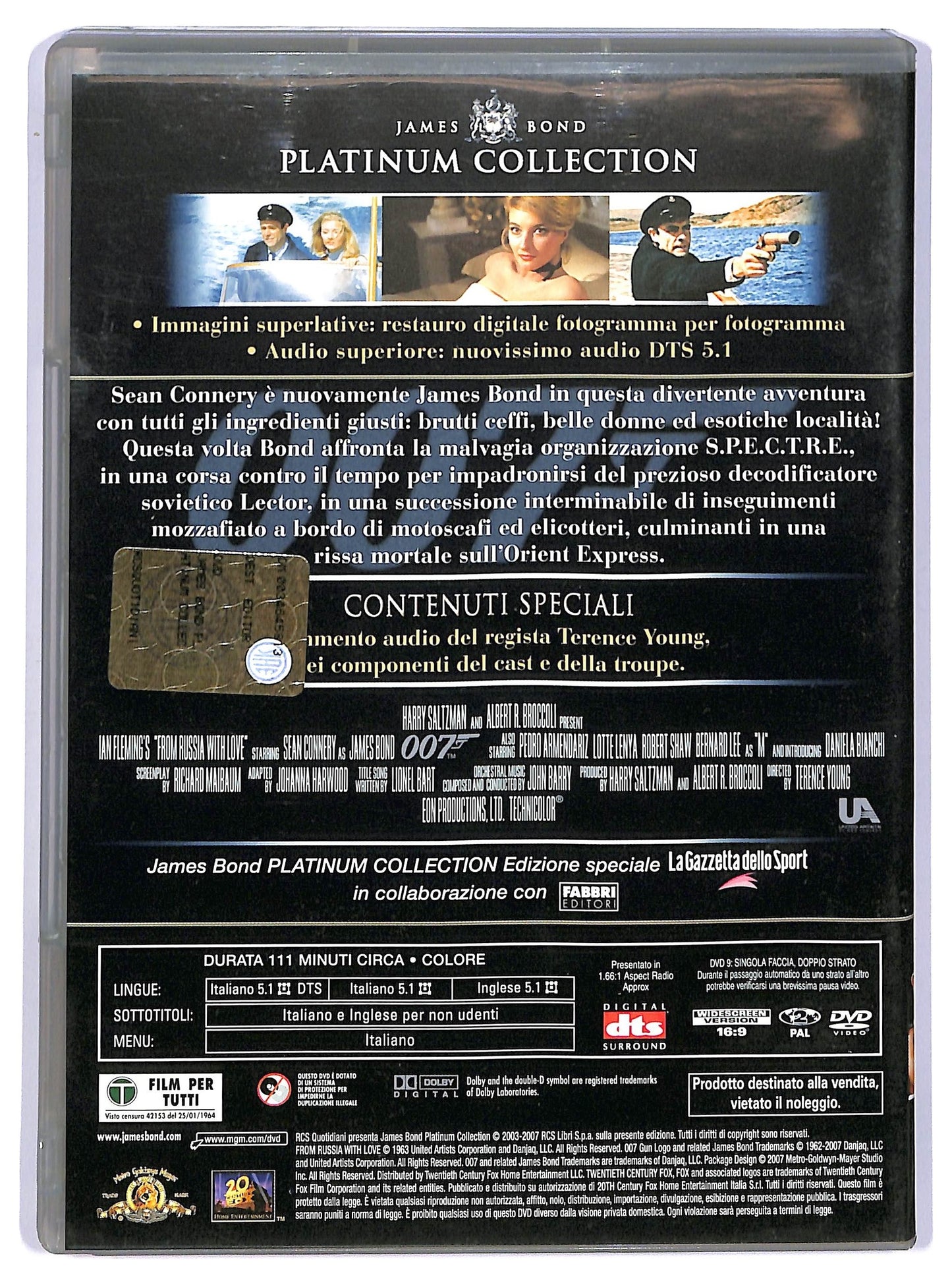 EBOND Agente 007 - dalla Russia con amore EDITORIALE DVD D738028