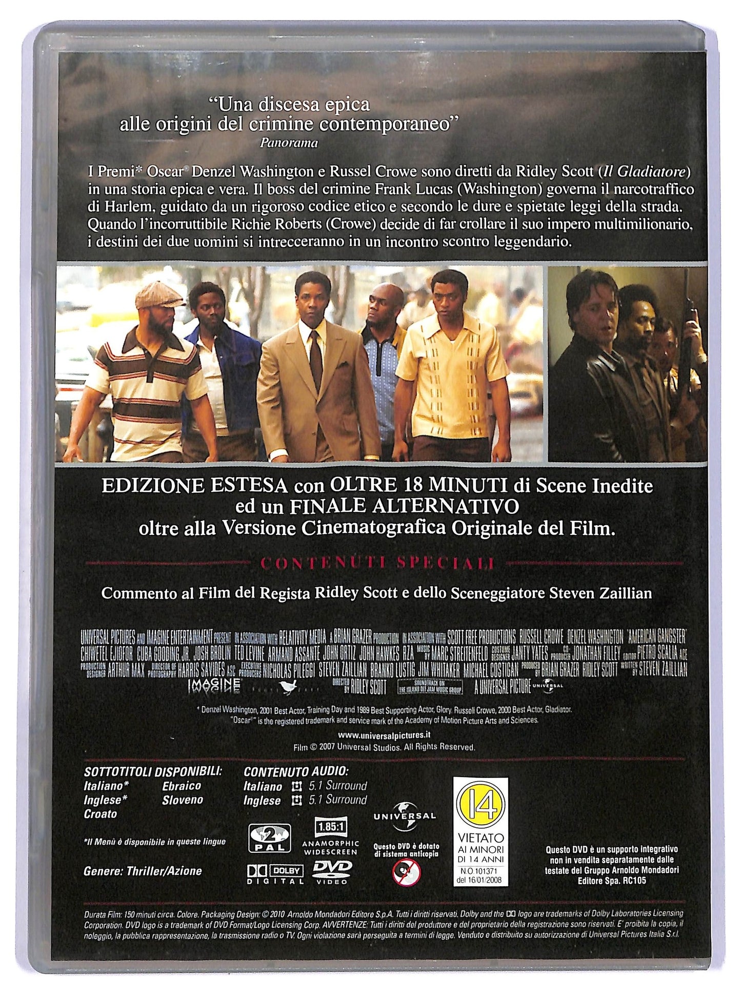 EBOND American Gangster - Extended Edition EDITORIALE DVD D738119