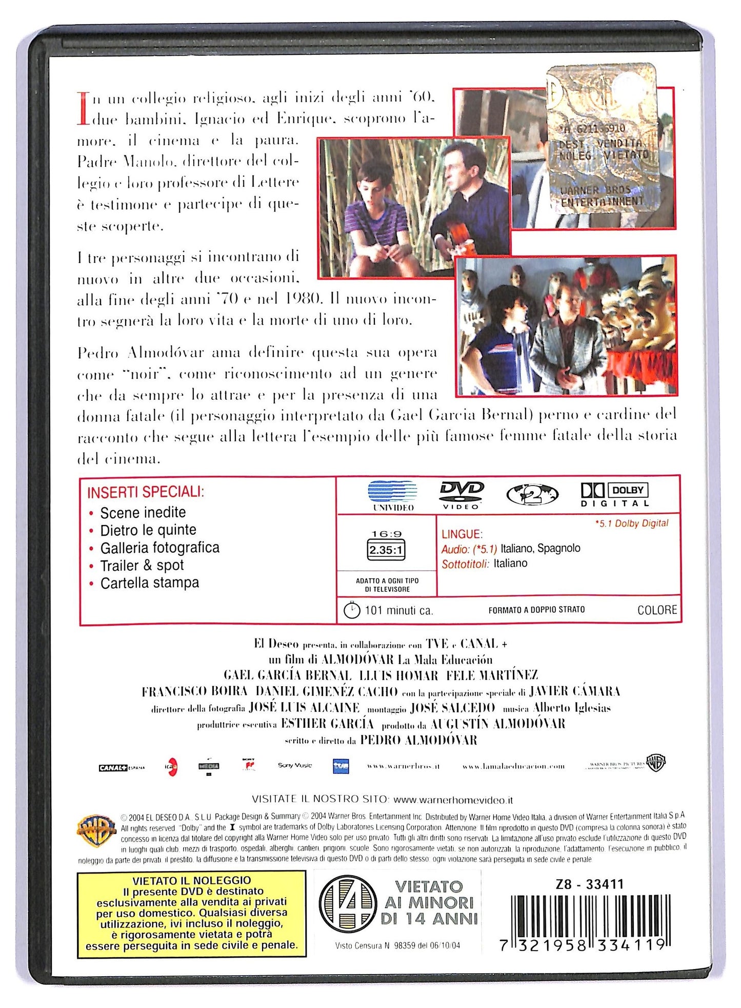 EBOND la mala educacion DVD D738157