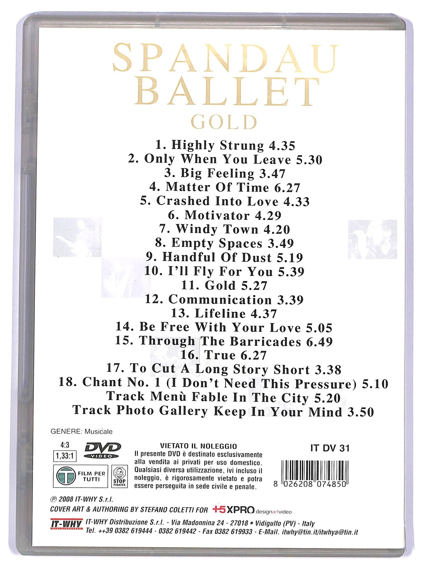 EBOND Spandau Ballet Gold DVD D738202
