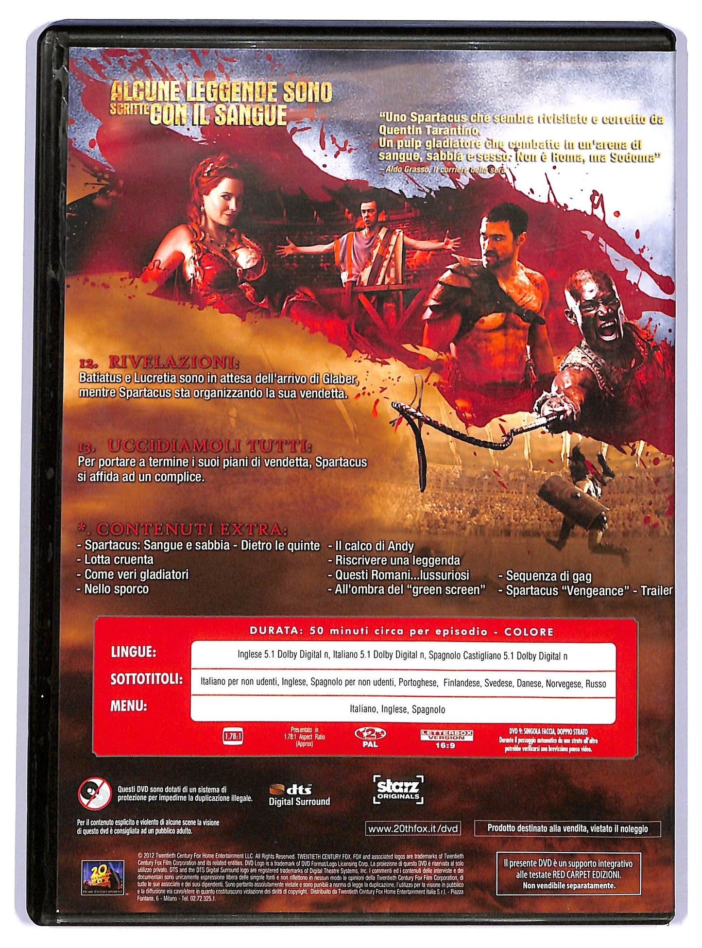 EBOND Spartacus Sangue e Sabbia Disco 5 Prima Stagione EDITORIALE DVD D738218