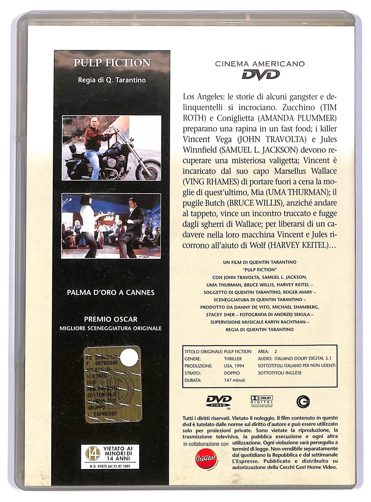 EBOND Pulp Fiction EDITORIALE DVD D738311