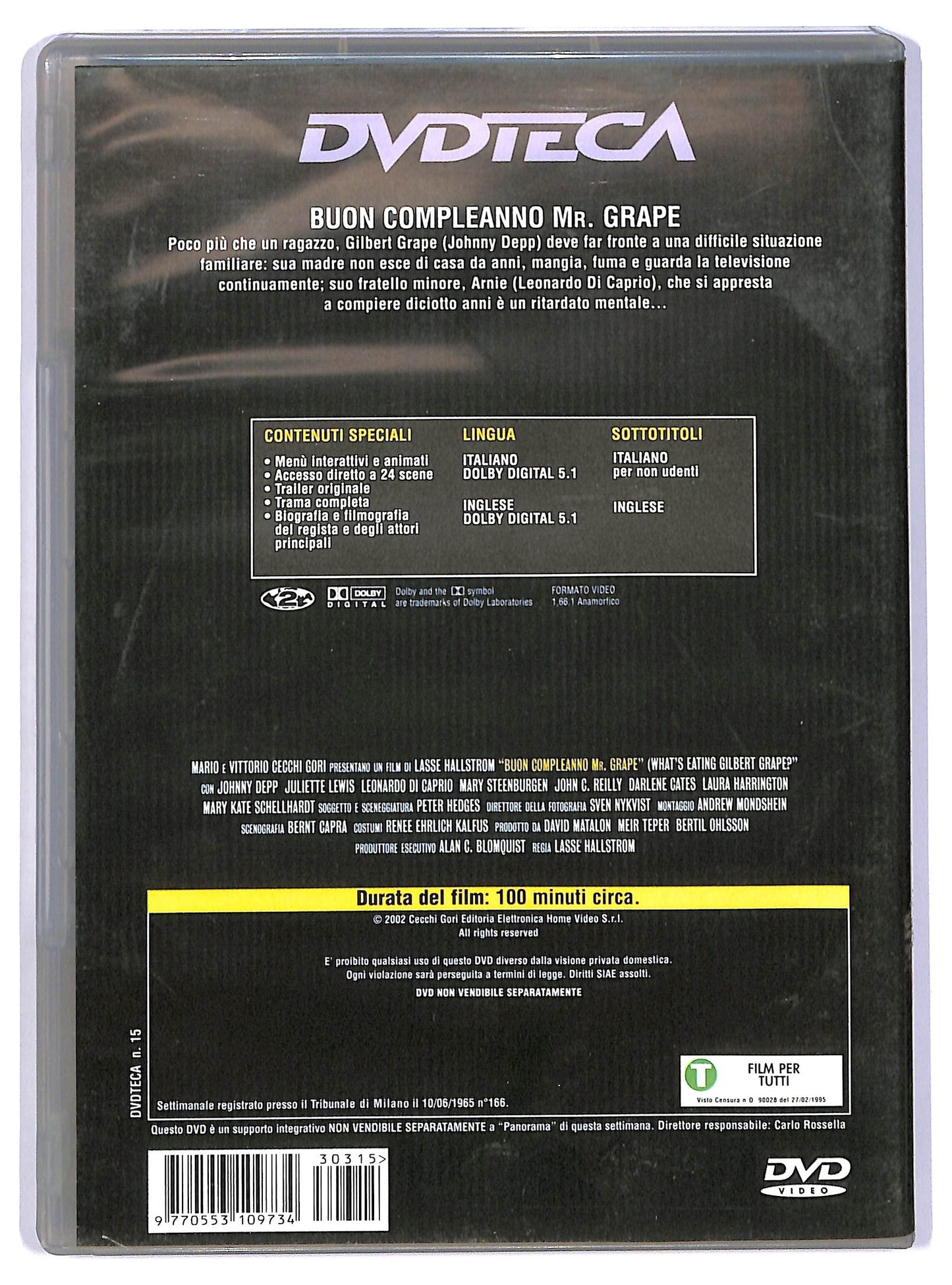 EBOND Buon compleanno Mr. Grape EDITORIALE DVD D738313