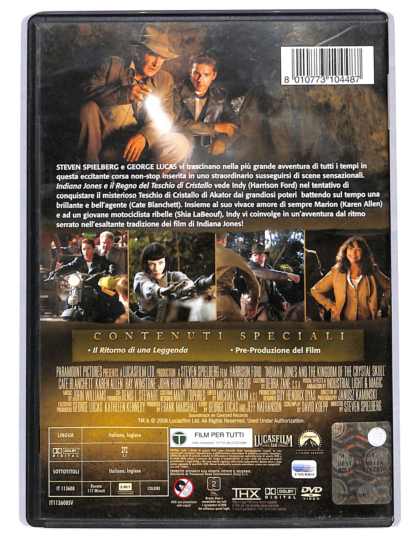 EBOND Indiana Jones e Il Regno Del Teschio Di Cristallo DVD D738547