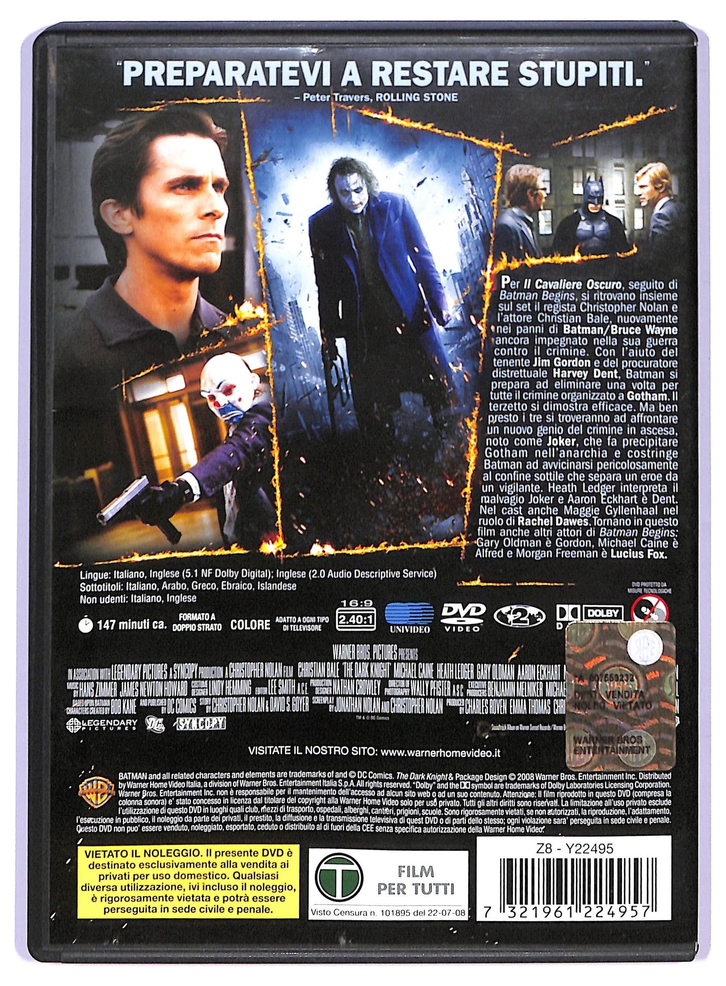 EBOND Il cavaliere oscuro DVD D738733