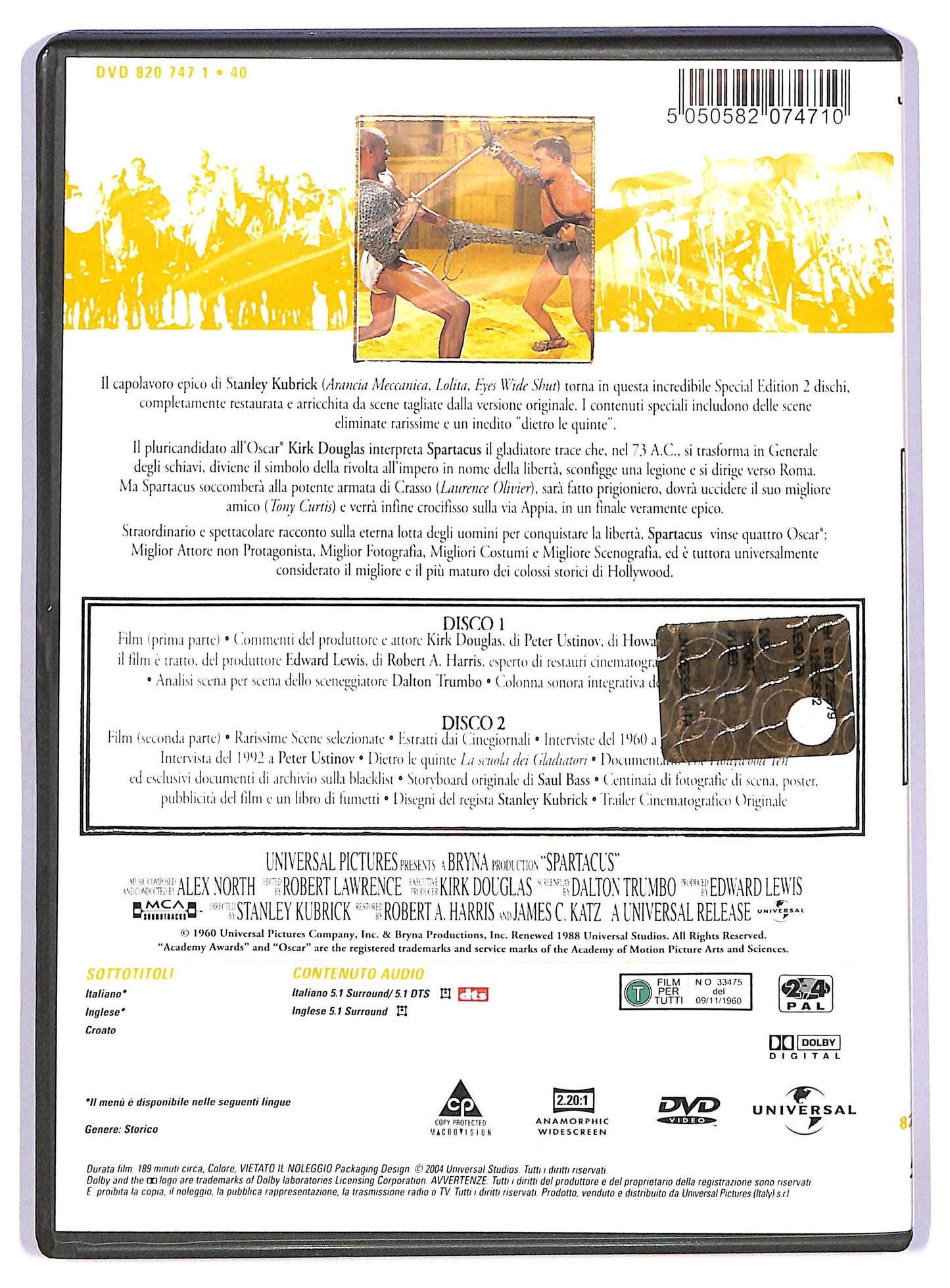 EBOND Spartacus (2 dischi) EDIZIONE SPECIALE DVD D738828