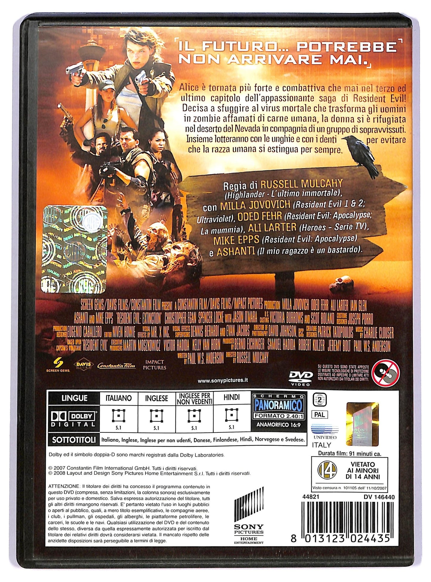 EBOND resident evil extinction NOLEGGIO DVD D739125