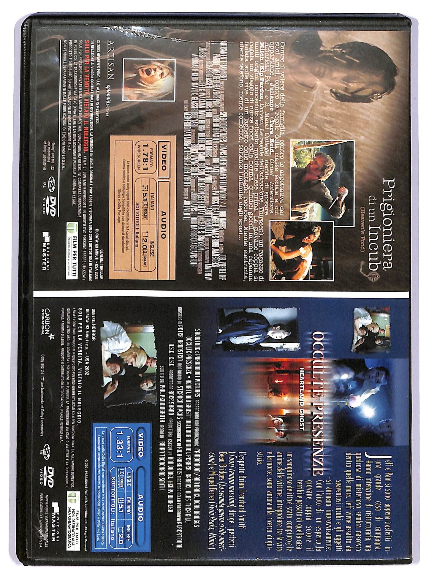 EBOND Occulte Presenze - Prigioniera Di Un Incubo DVD EDITORIALE D739211