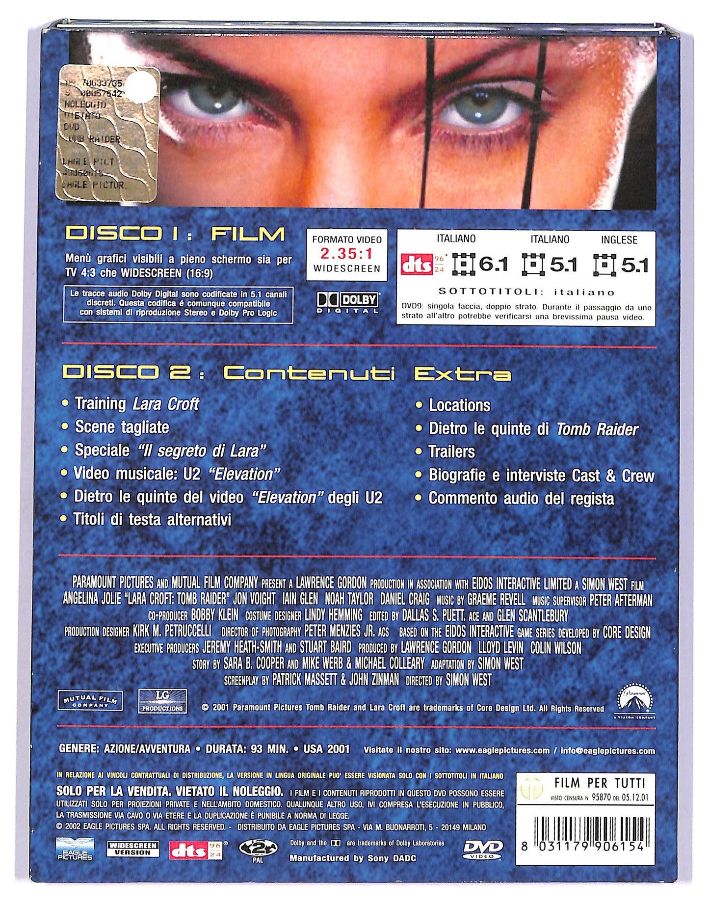EBOND Lara Croft - Tomb Raider EDIZIONE SPECIALE DIGIPACK DVD D739221