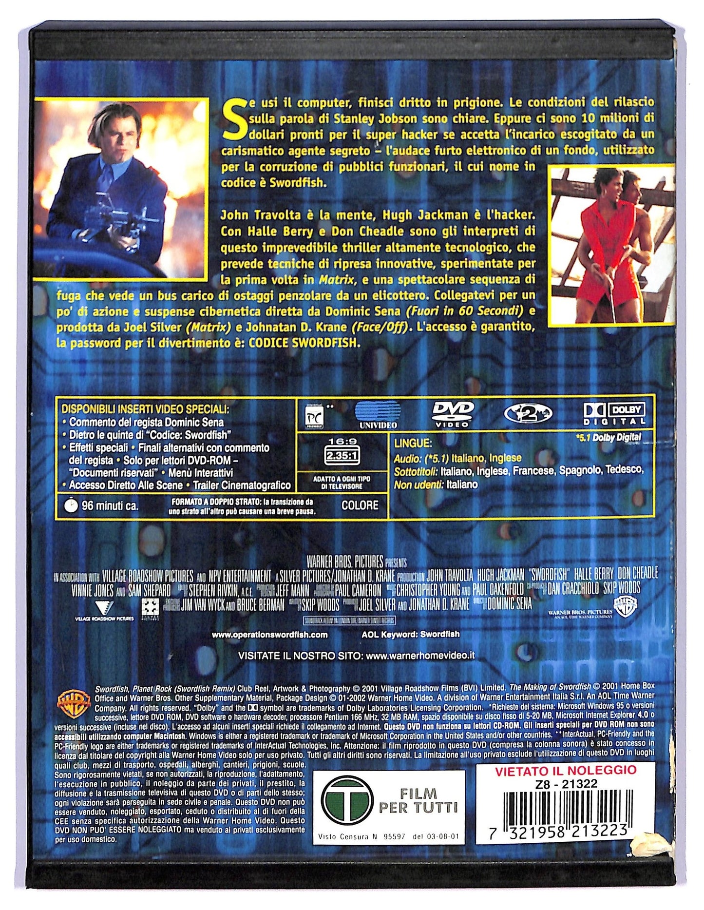 EBOND Codice Swordfish SNAPPER DVD D739313