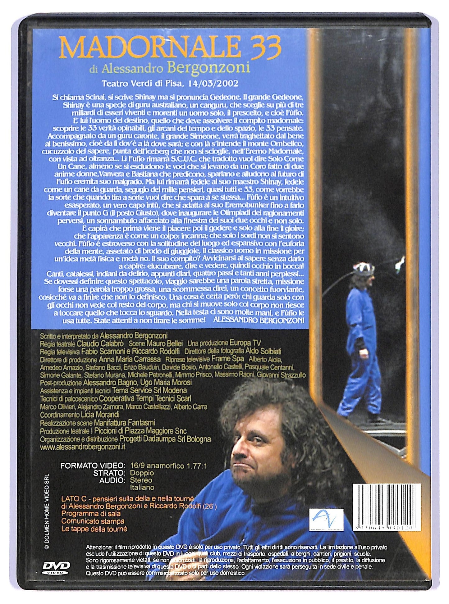 EBOND Madornale 33 Di Alessandro Bergonzoli EDITORIALE DVD D739725