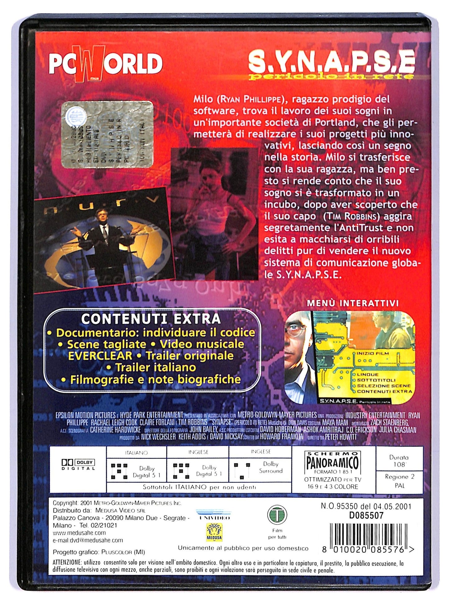 EBOND s.y.n.a.p.s.e. - pericolo in rete DVD D739758