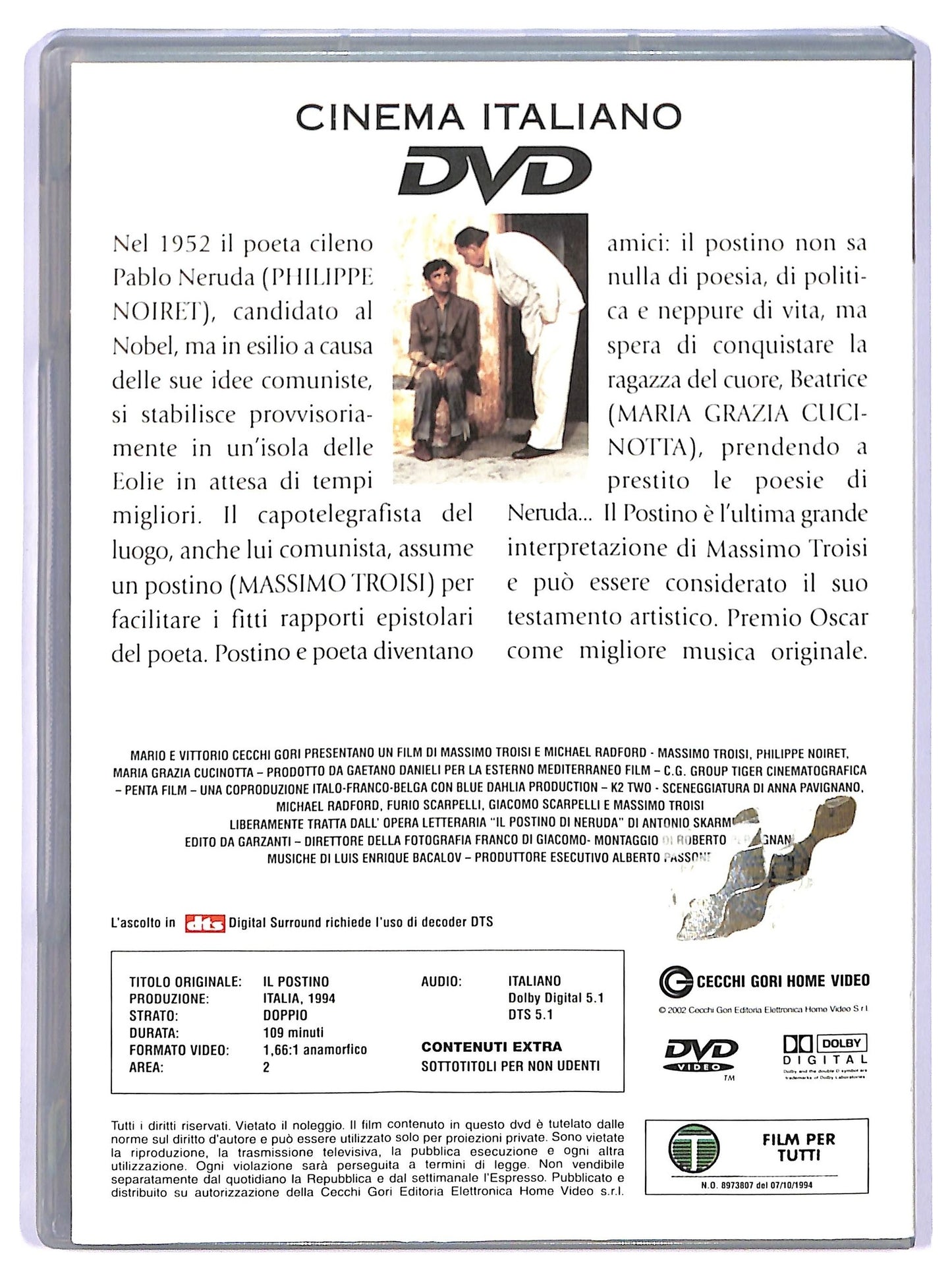 EBOND Il postino EDITORIALE DVD D739760