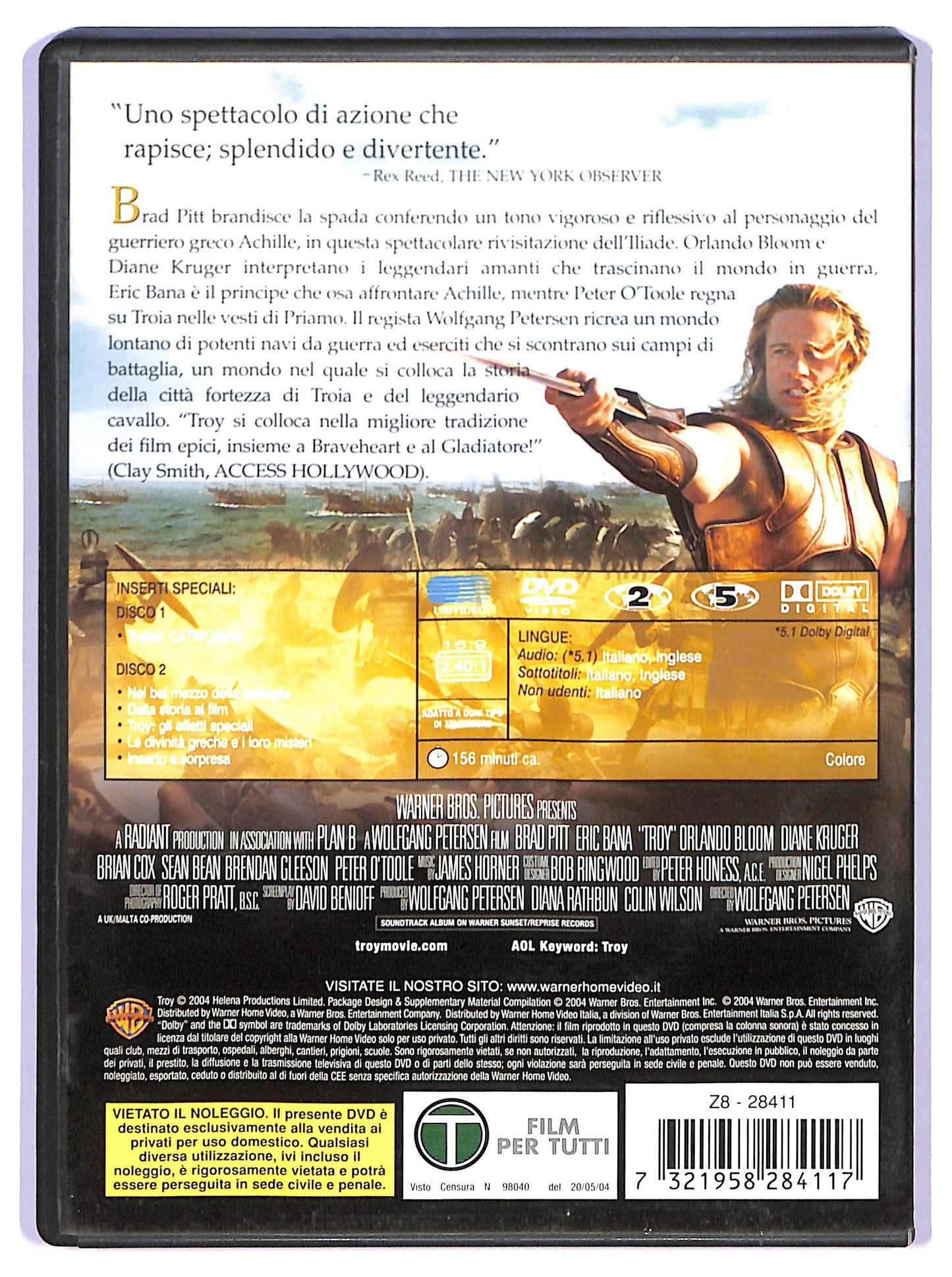 EBOND Troy EDIZIONE SPECIALE 2 dischi DVD D739813