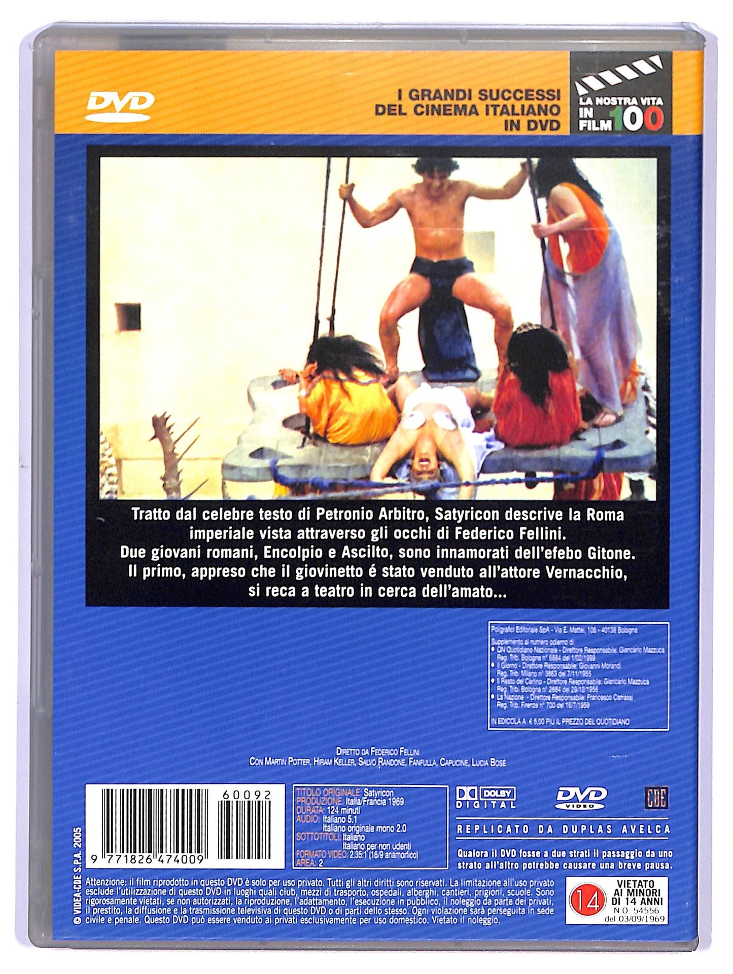EBOND Fellini Satyricon - federico fellini EDITORIALE DVD D739825