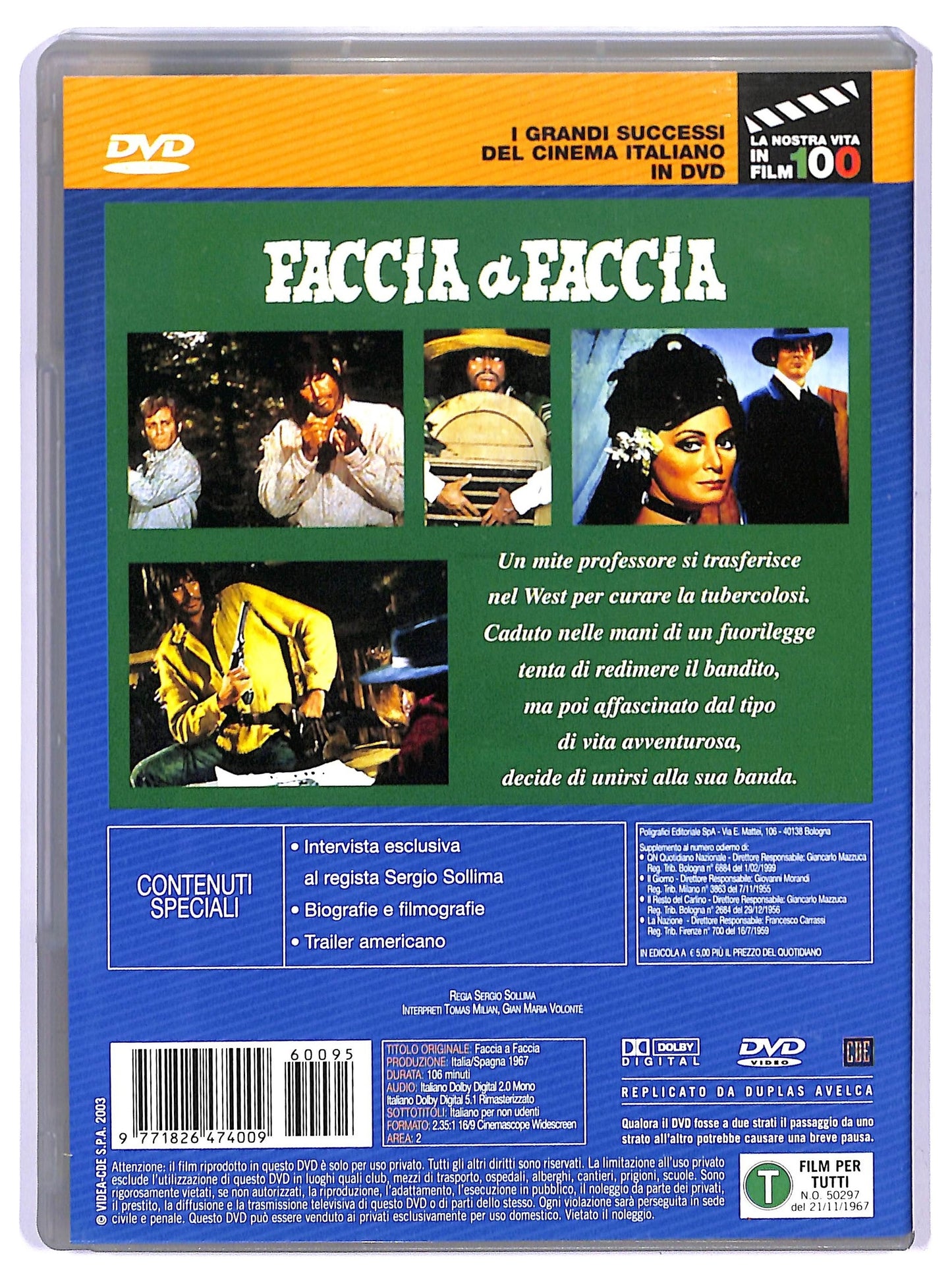 EBOND Faccia A Faccia DVD Editoriale D739828