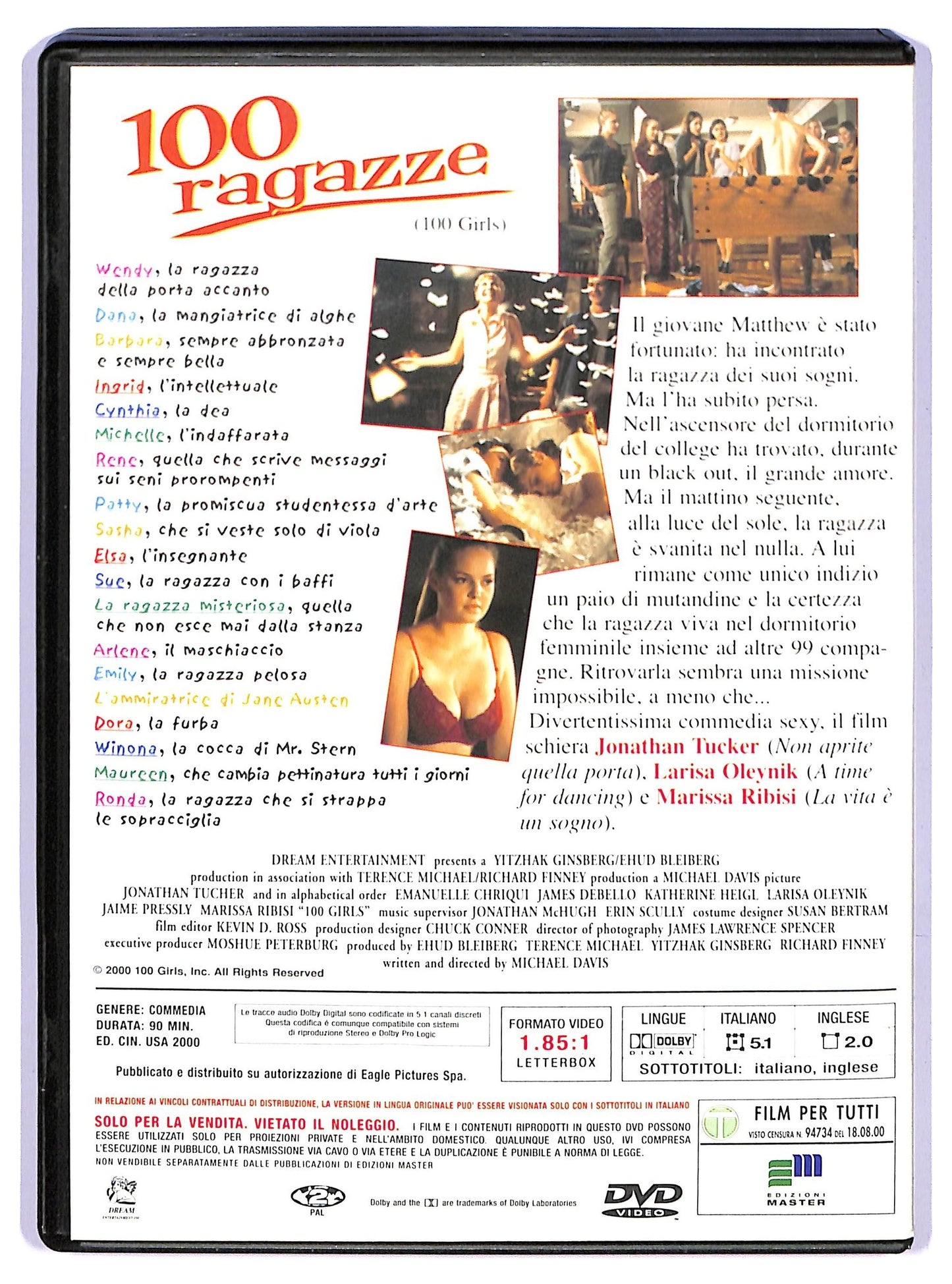 EBOND 100 ragazze DVD D739836