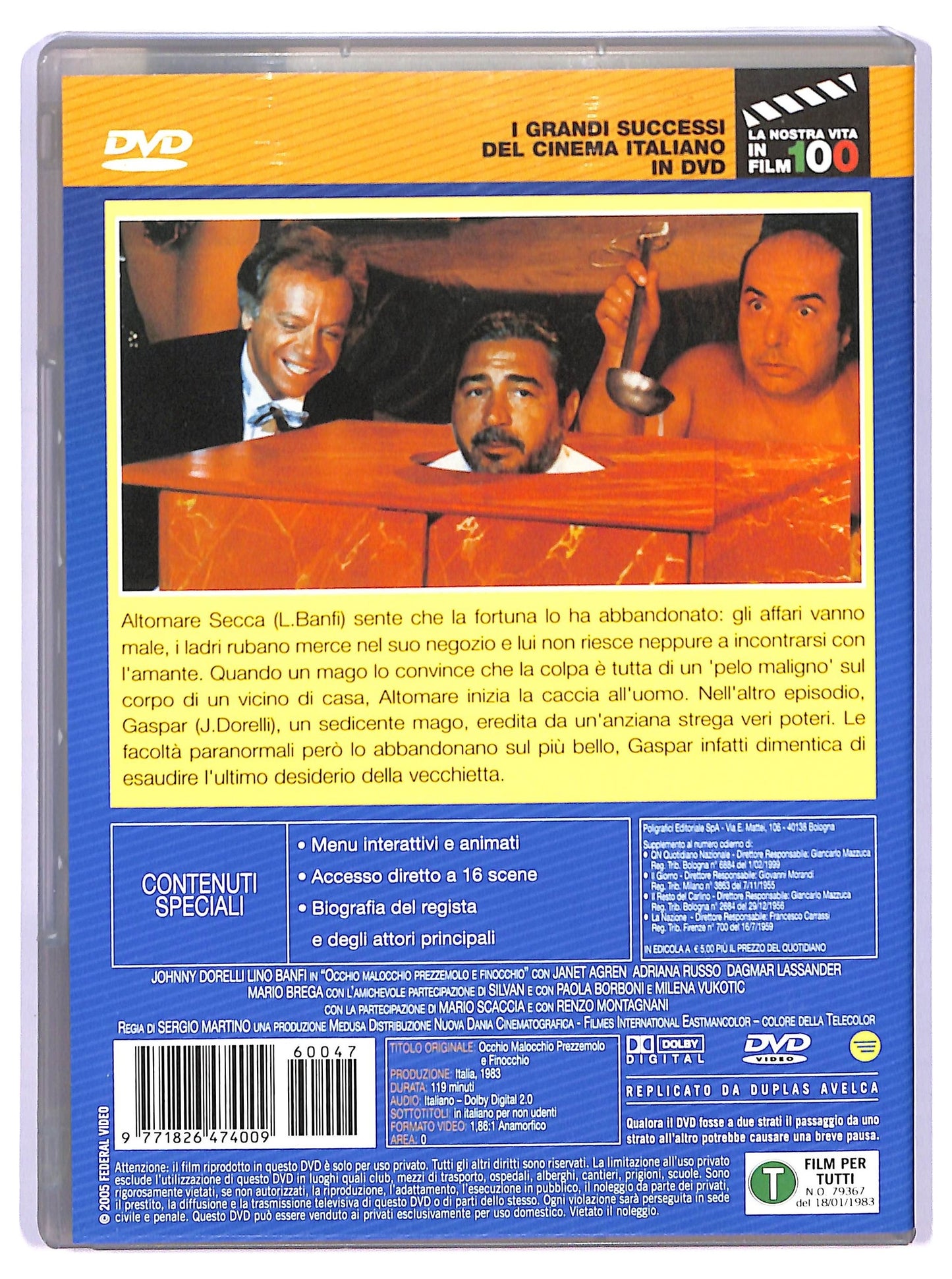 EBOND Occhio, Malocchio, Prezzemolo e Finocchio DVD Editoriale D739840