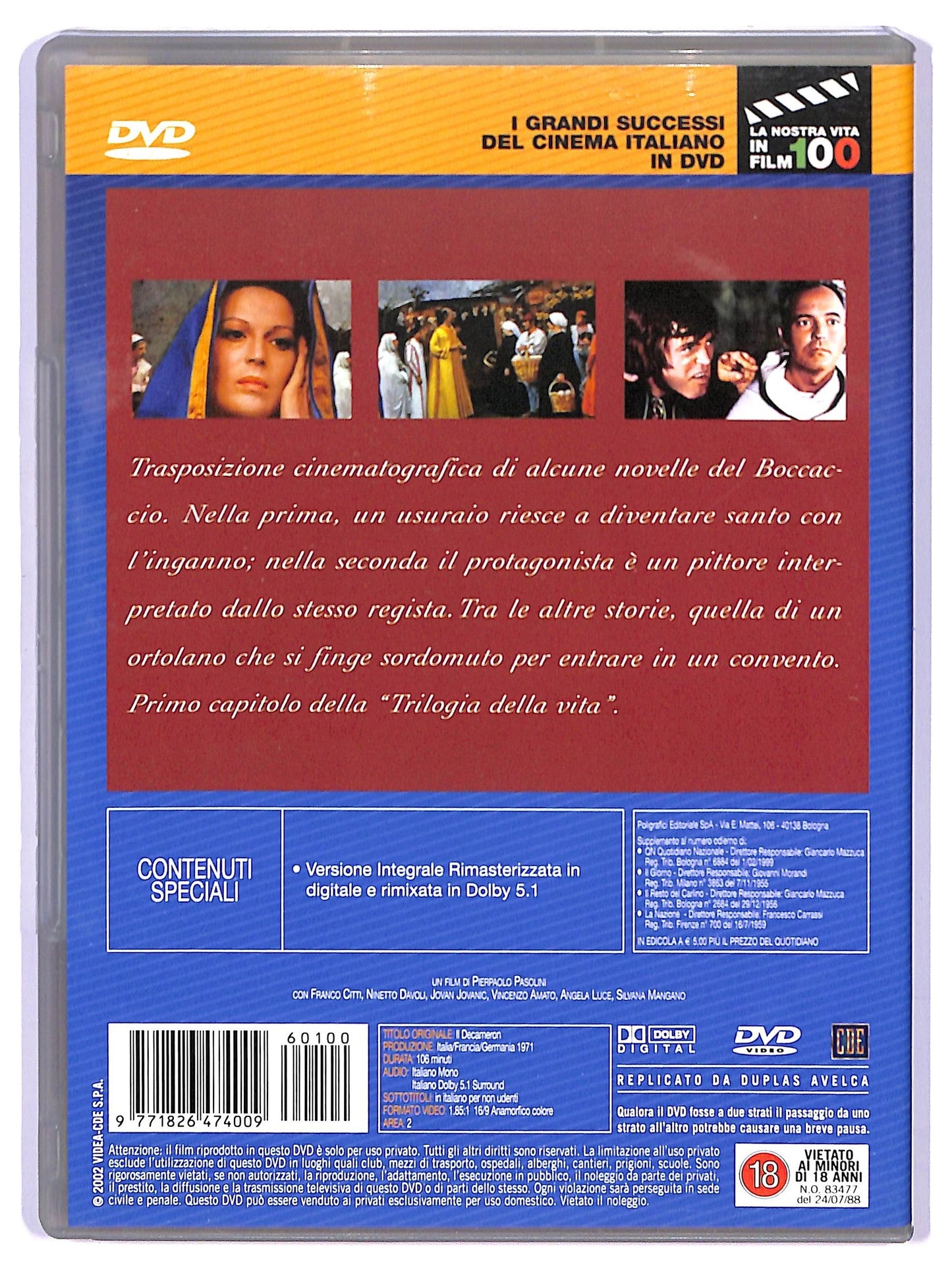 EBOND Il Decameron DVD Editoriale D739841