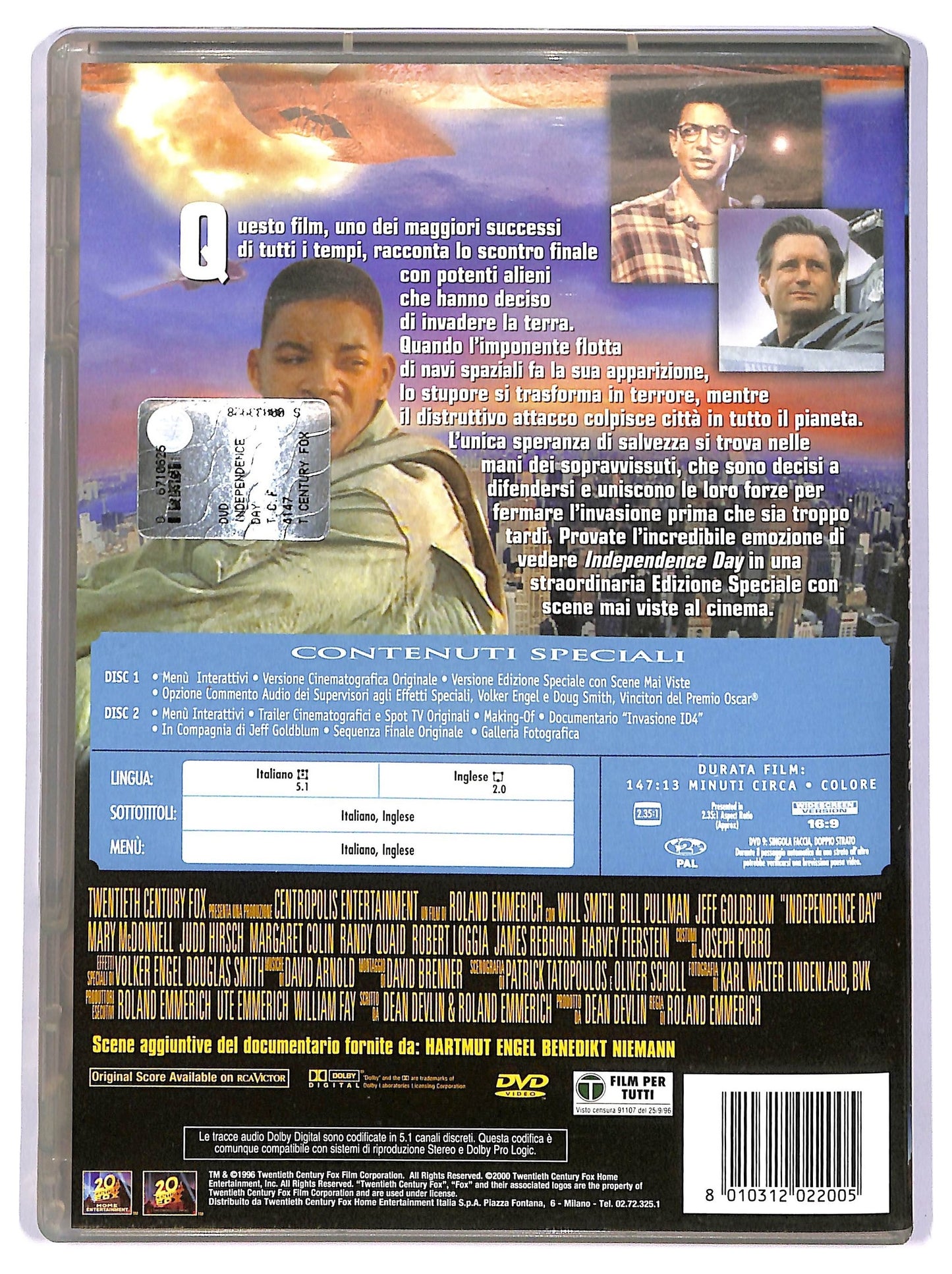 EBOND independence day EDIZIONE SPECIALE DVD D739951