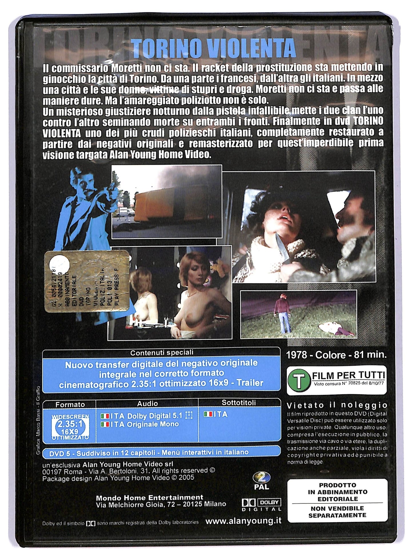 EBOND Torino Violenta EDITORIALE DVD D740038