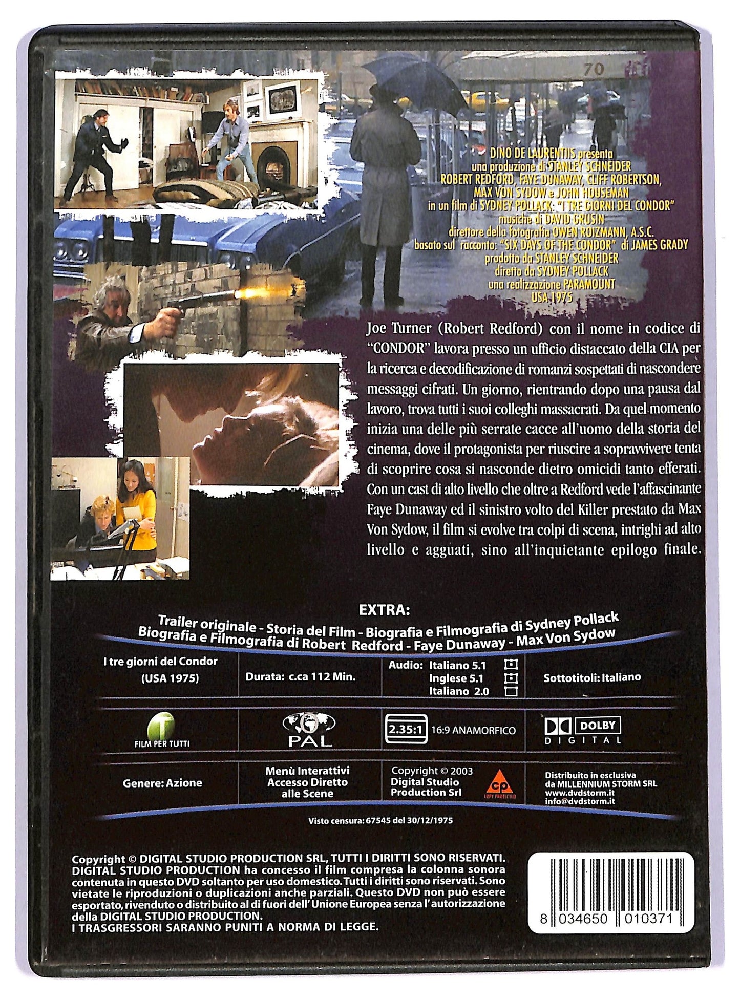EBOND I tre giorni del Condor DVD D740135