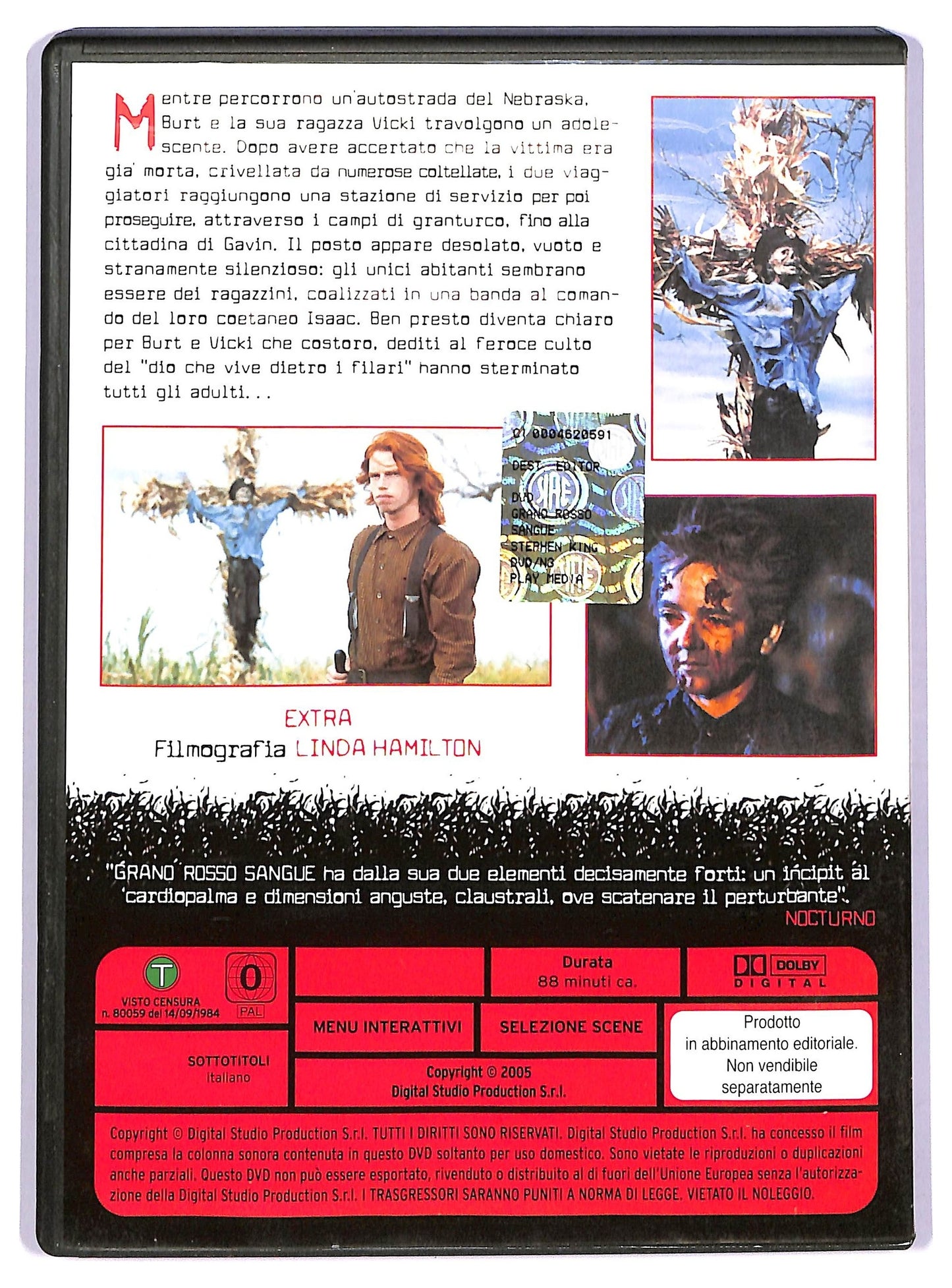 EBOND Grano Rosso Sangue DVD EDITORIALE D740404