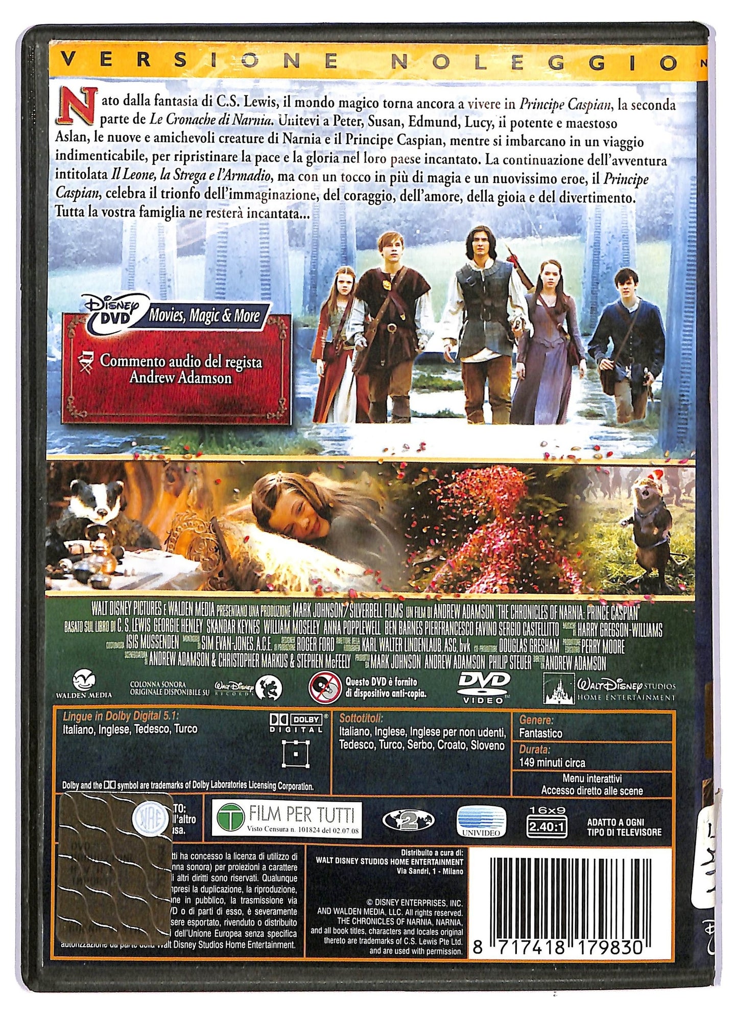 EBOND Le cronache di Narnia - Il principe Caspian Noleggio DVD D740479