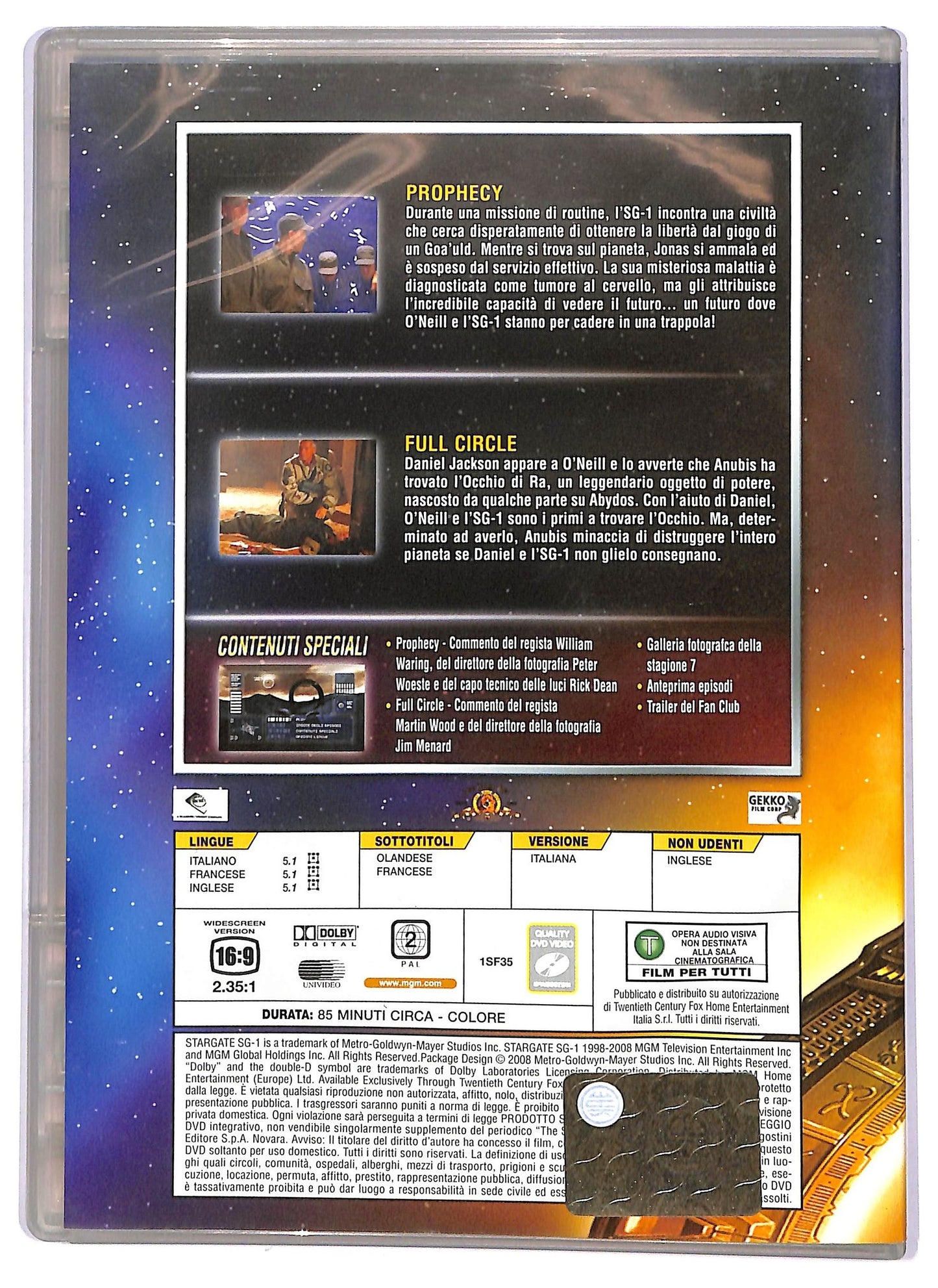 EBOND Stargate SG-1 file 132 - 133 EDITORIALE DVD D740621