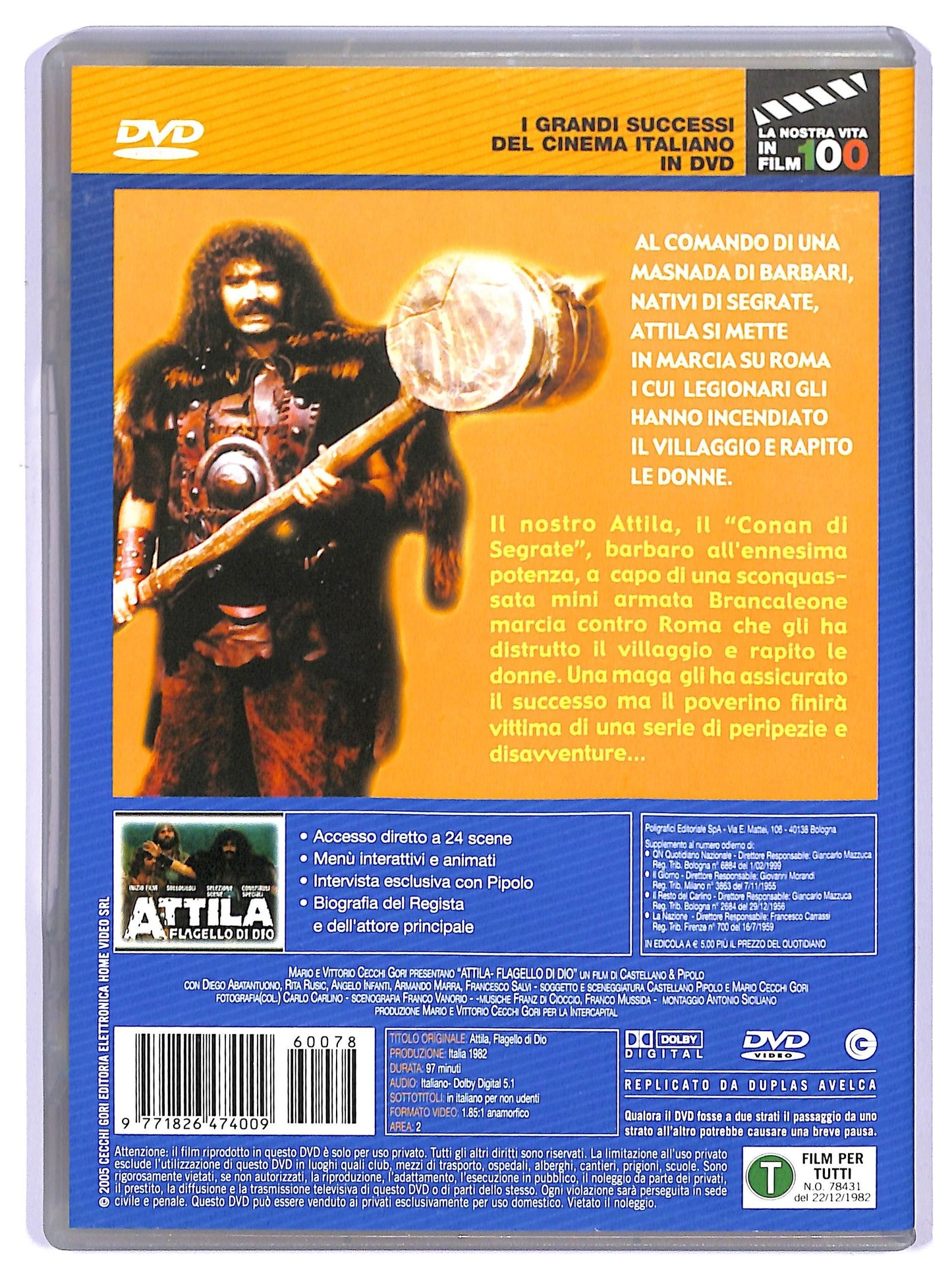 EBOND Attila Flagello Di Dio DVD Editoriale D740724