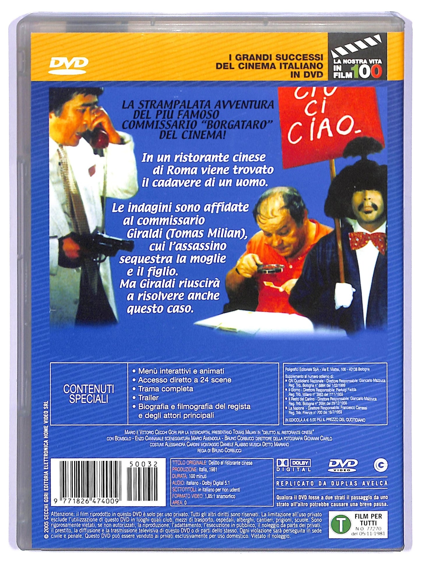 EBOND Delitto al ristorante cinese EDITORIALE DVD D740736