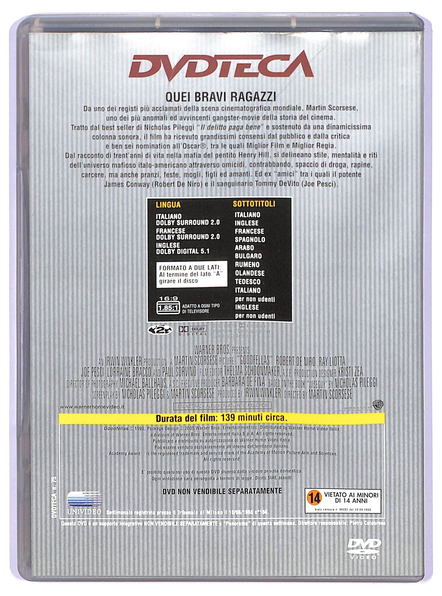 EBOND Quei bravi ragazzi EDITORIALE DVD D740823