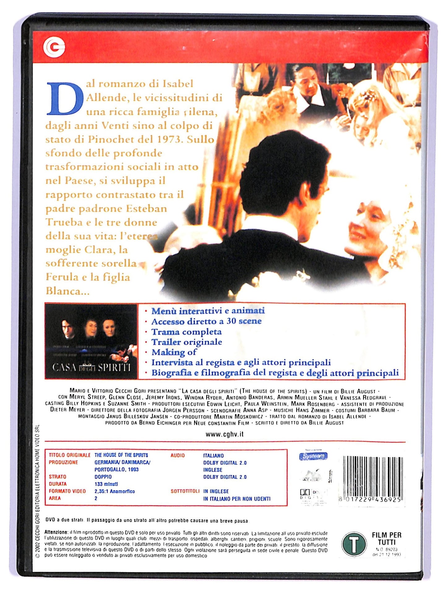 EBOND La casa degli spiriti DVD D740827