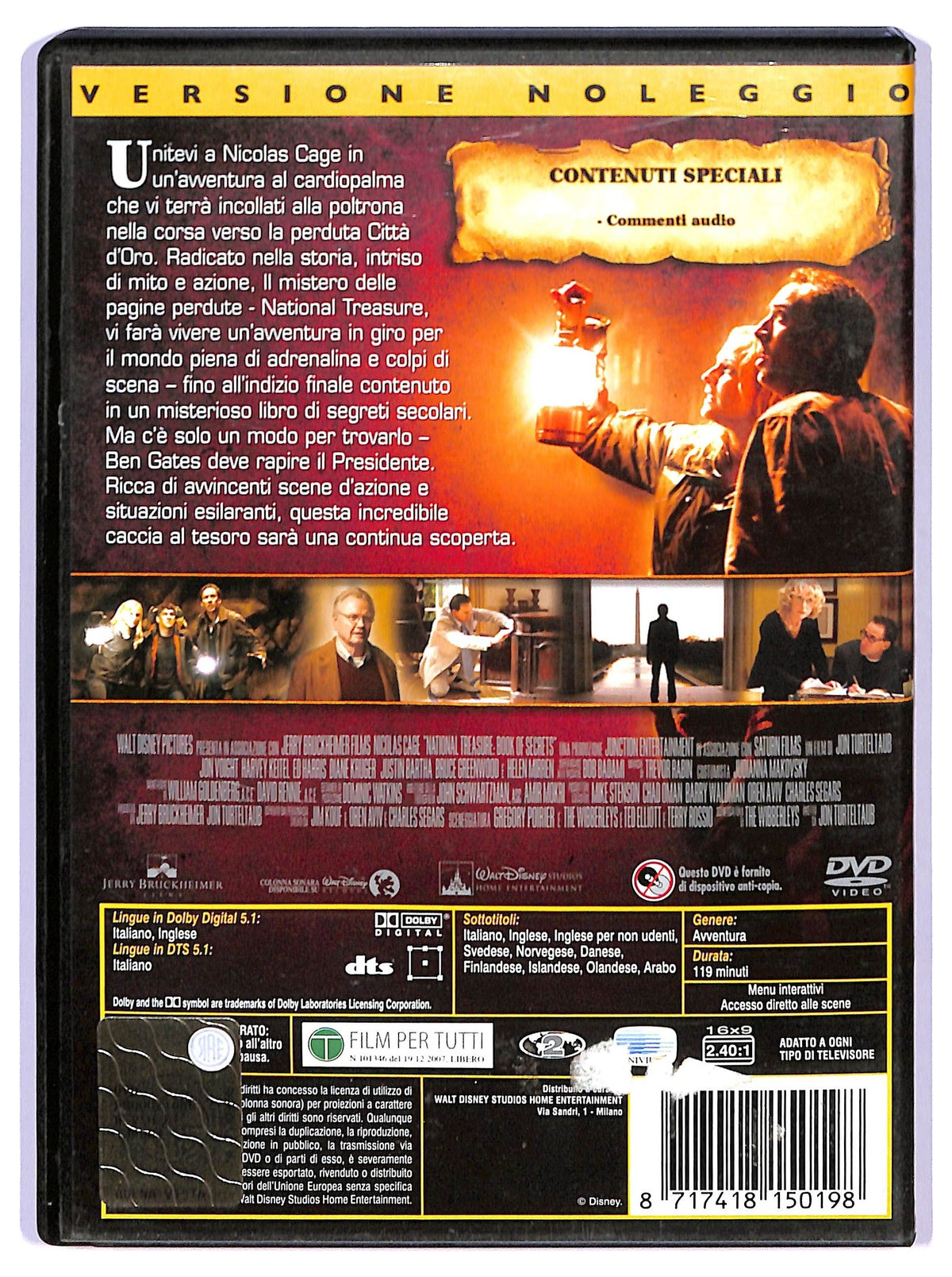 EBOND Il Mistero Delle Pagine Perdute National Treasure DVD Ex Noleggio D740956